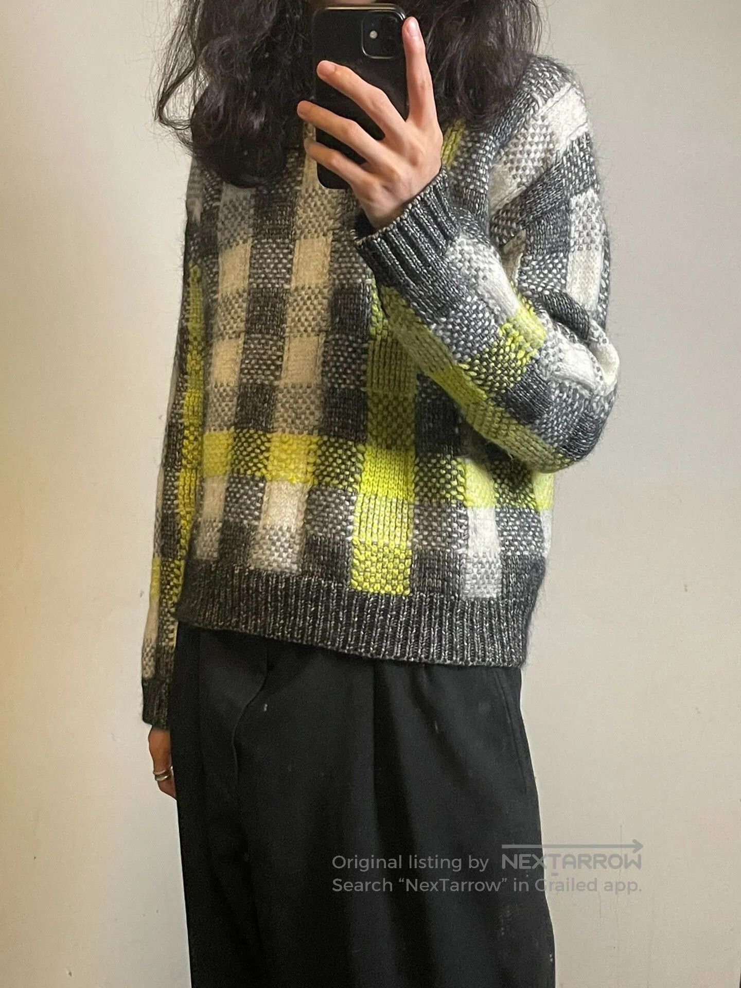 Chanel Alexander McQueen Knit Sweater in Plaid. Size XS / US 0-2 / IT 36-38 - 2 Thumbnail