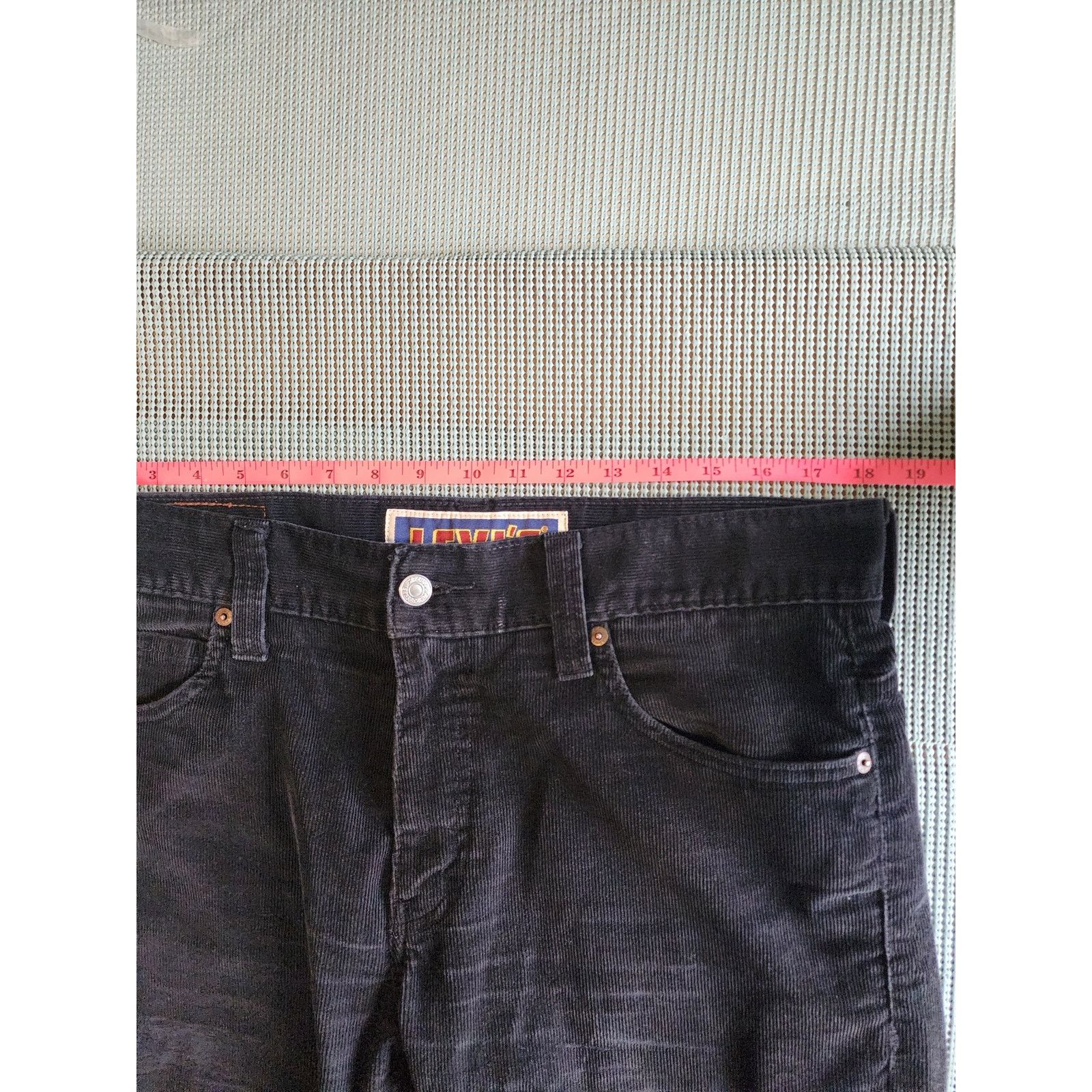 Levi's Levi's 549 Men's Corduroy Pants 34x30 Black Low Loose Fit Size US 34 / EU 50 - 6 Thumbnail