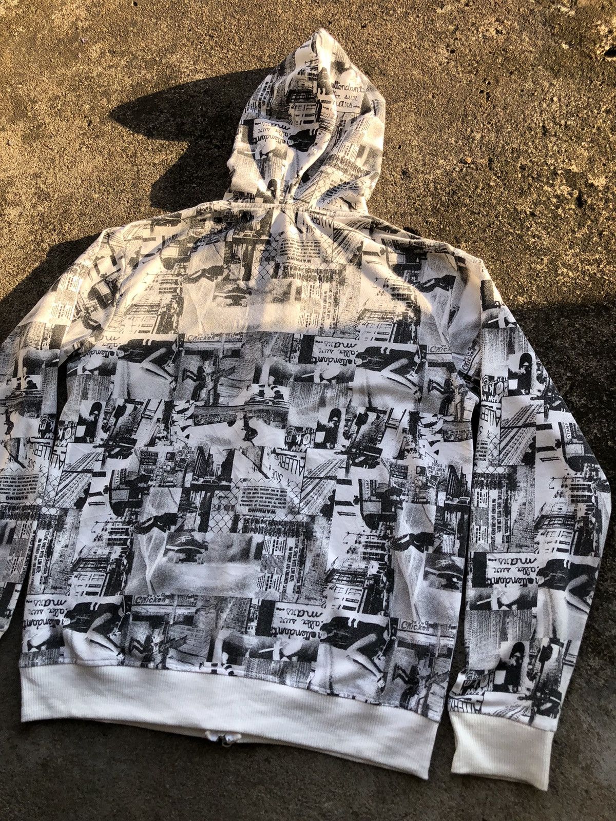 Japanese Brand Ab-Tech Dope Skater Hoodie All Over Print Skate Photography Size US XL / EU 56 / 4 - 19 Thumbnail