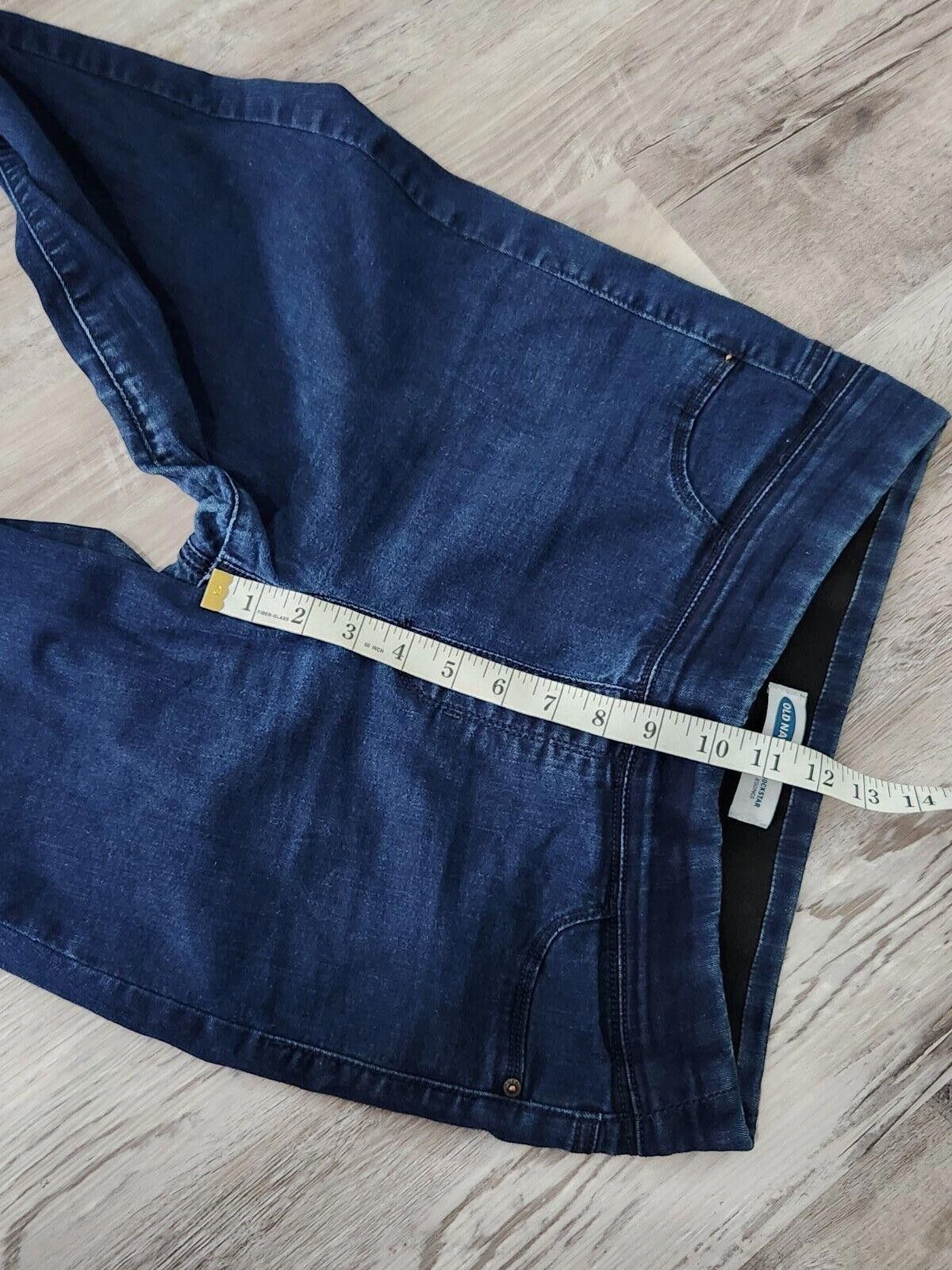 Old Navy Old Navy Rockstar Jeans 10 Short Dark Wash Skinny Pull On Size 32" / US 10 / IT 46 - 8 Thumbnail