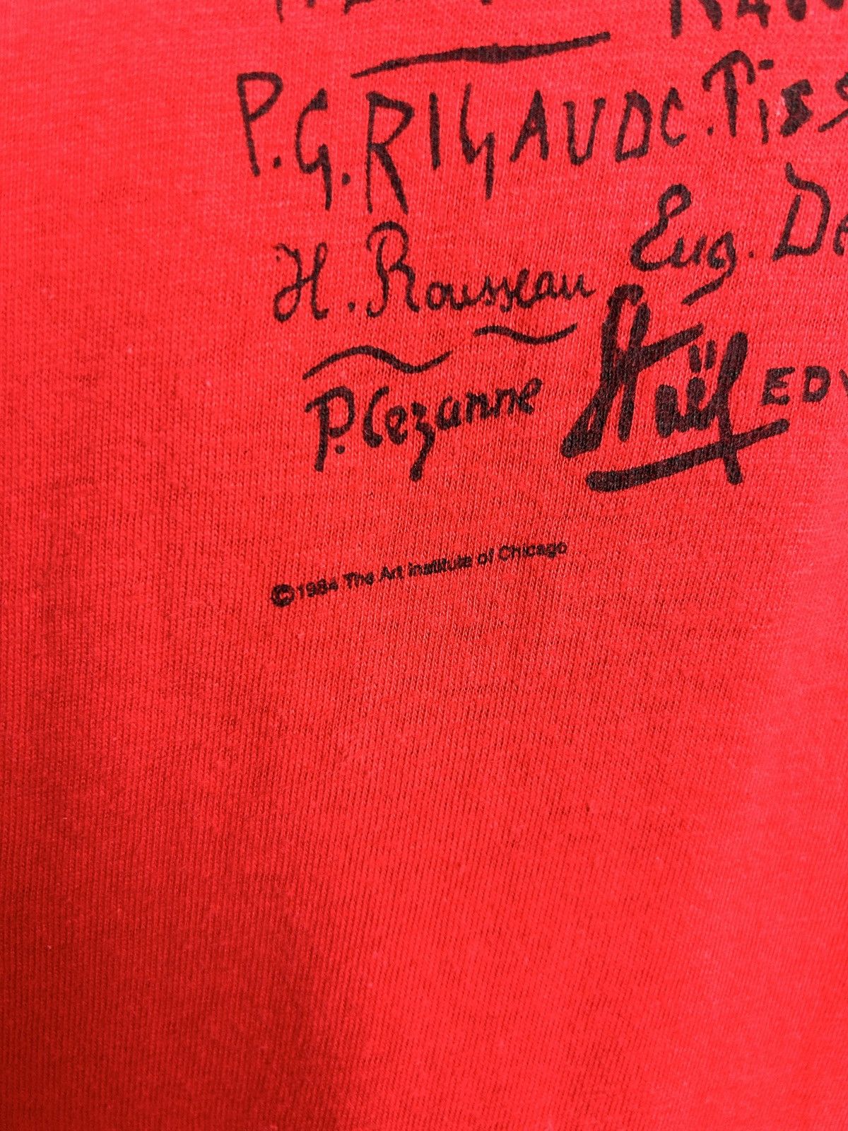 Vintage 80s Vintage The Art Institute Of Chicago 1984 T-Shirt Red M Size US M / EU 48-50 / 2 - 3 Thumbnail