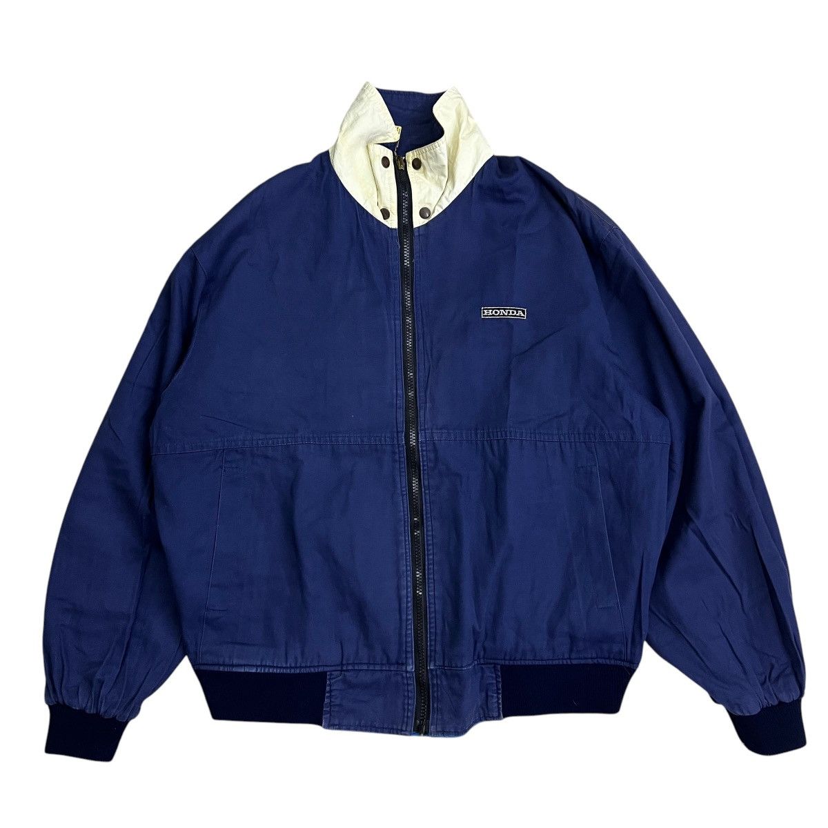 Honda 🔥 VINTAGE 80s HONDA RACING TEAM BOMBER JACKET Size US L / EU 52-54 / 3 - 24 Thumbnail