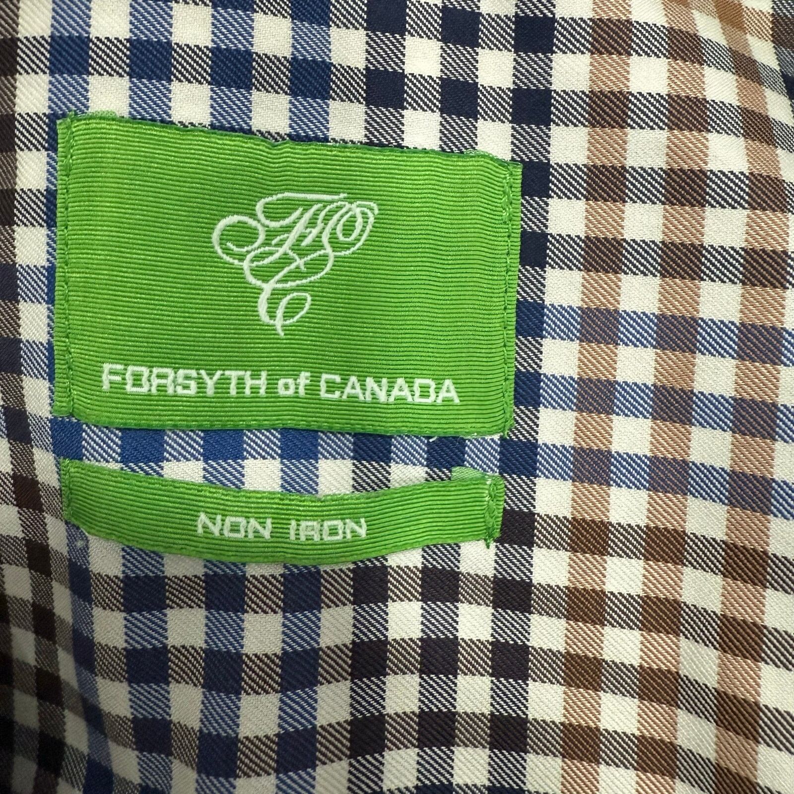 Other Forsyth of Canada Men’s Shirt sz L Casual Button Down # G640 Size US L / EU 52-54 / 3 - 2 Thumbnail
