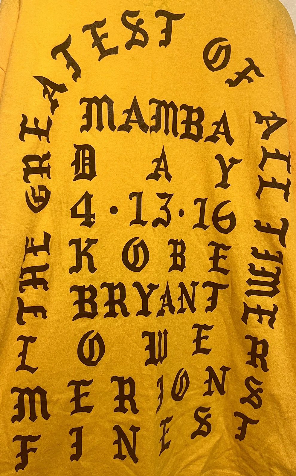 Kanye West × Nike Authentic Kanye West I Feel Like Kobe Pablo Mamba Day tee XL Size US XL / EU 56 / 4 - 4 Thumbnail