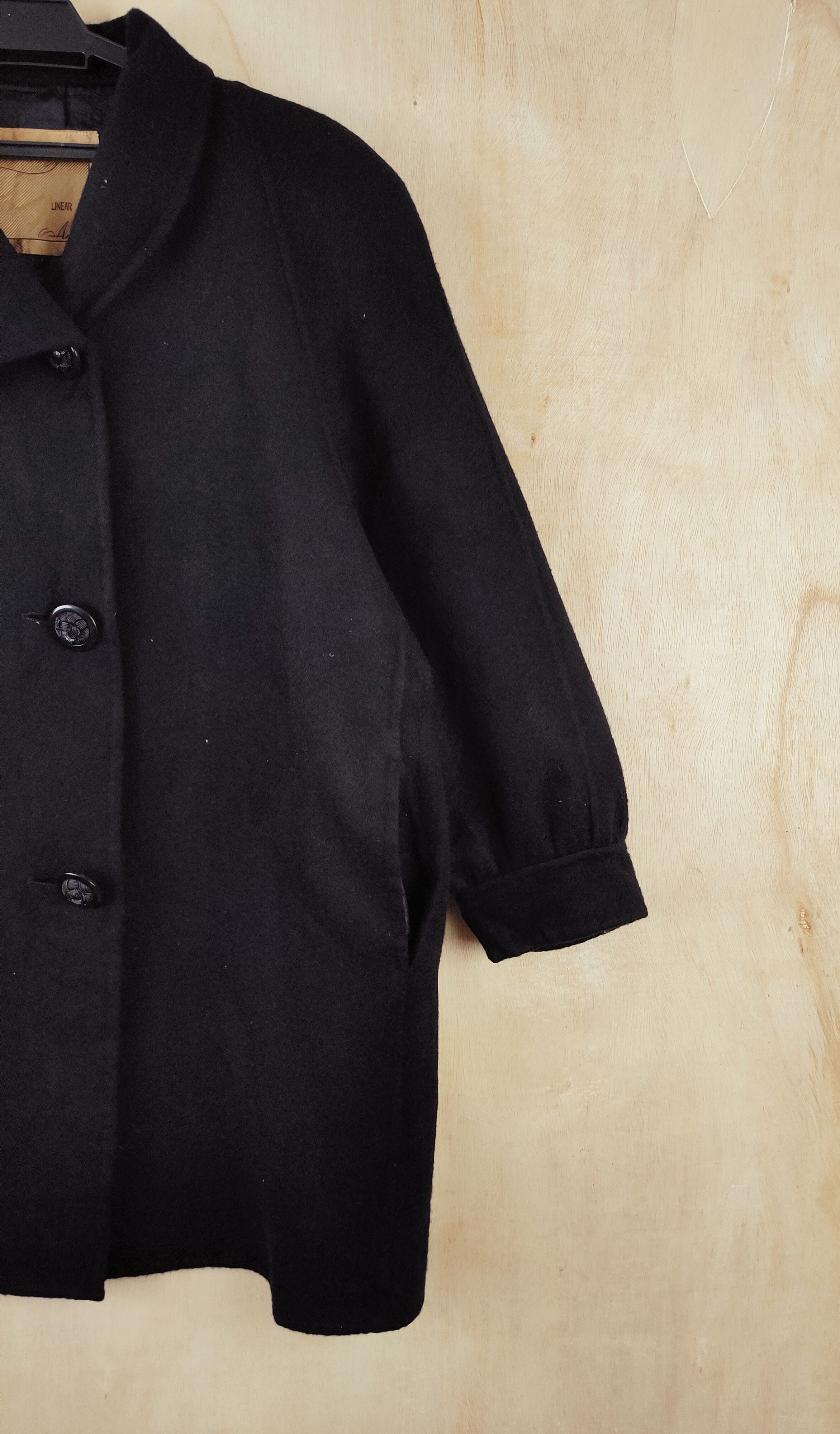 Vintage 💥 LUXURY DESIGN FASHION BY Linear Black Jackets Size L / US 10 / IT 46 - 5 Thumbnail