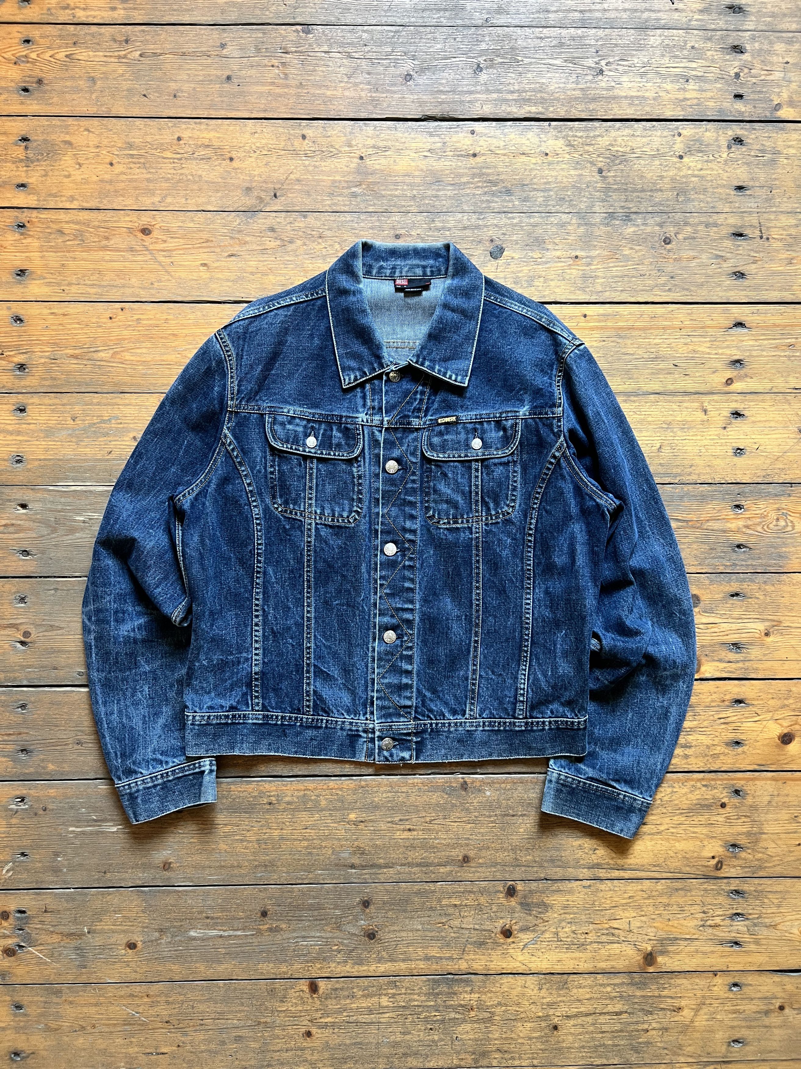 Other Diesel Denim Trucker Vintage Cropped Y2k Jacket Size US L / EU 52-54 / 3 - 3 Thumbnail