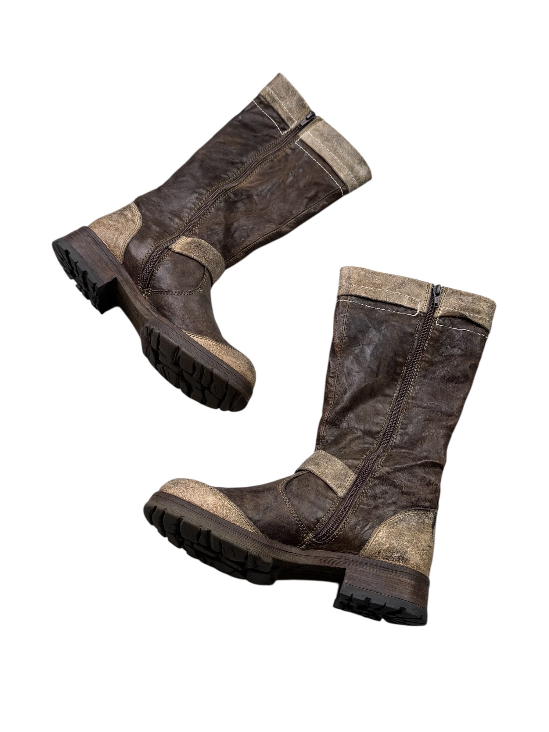 Vintage Vintage Leather Boots M20(E34)D15(V37) Size US 8 / IT 38 - 3 Thumbnail