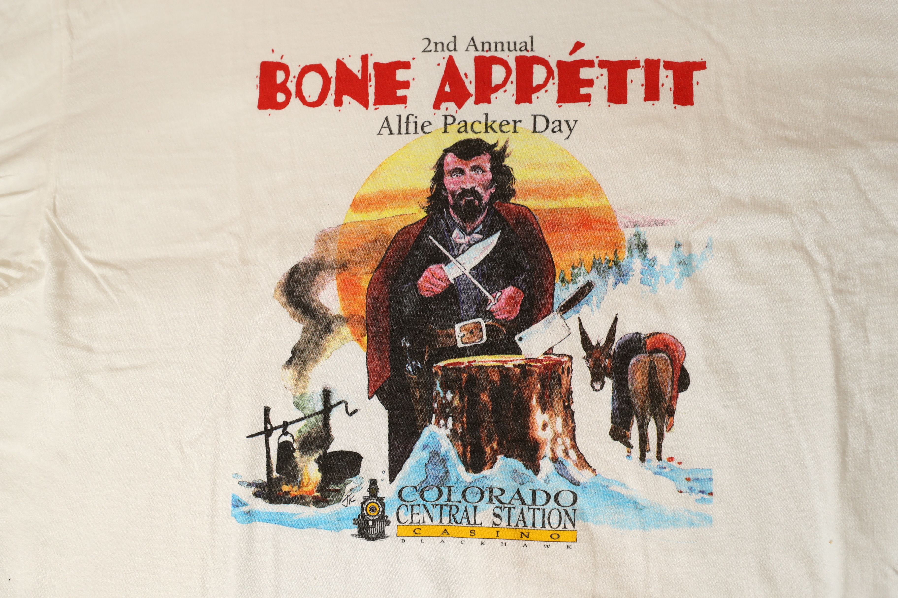 Fruit Of The Loom × Vintage 2nd Annual Alfie Packer Day - Single Stitch (XL) Size US XL / EU 56 / 4 - 4 Thumbnail