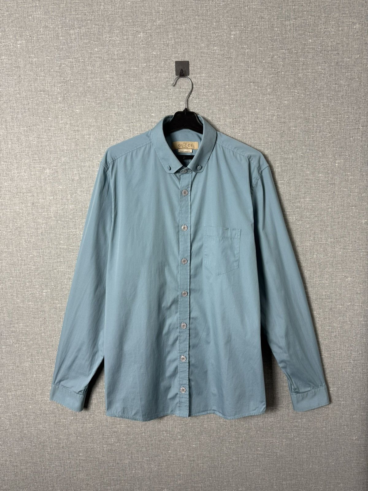 Gucci Gucci Uniforms Men’s Button Up Long Sleeve Shirt Size L Size US L / EU 52-54 / 3 - 1 Thumbnail
