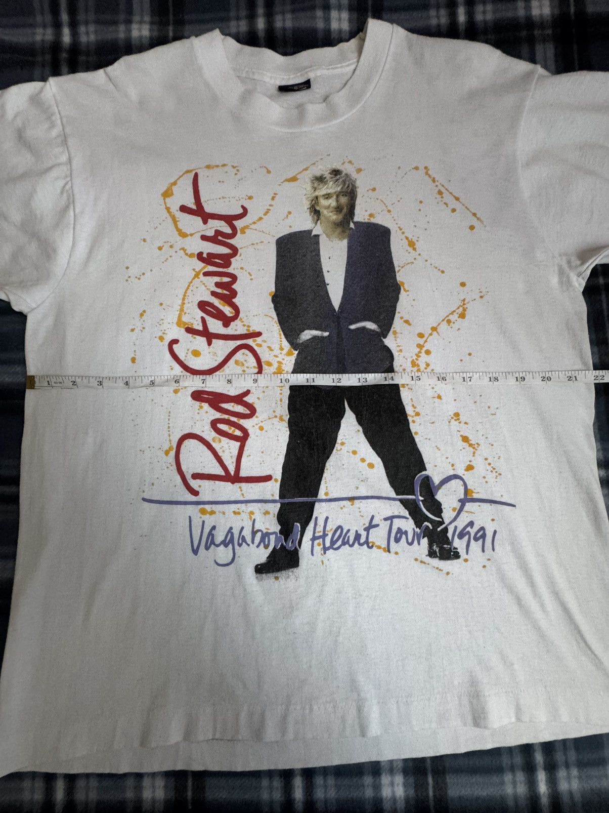 Other Vintage Screen Stars 1991 Rod Stewart Vagabond Heart Tour Size US XL / EU 56 / 4 - 3 Thumbnail