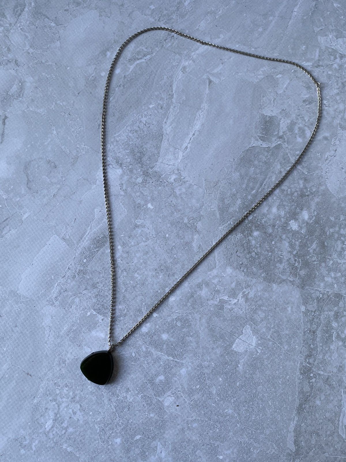 Japanese Brand × Jewelry × Vintage Black-Green Dichroic Stone Pendant Size ONE SIZE - 3 Thumbnail