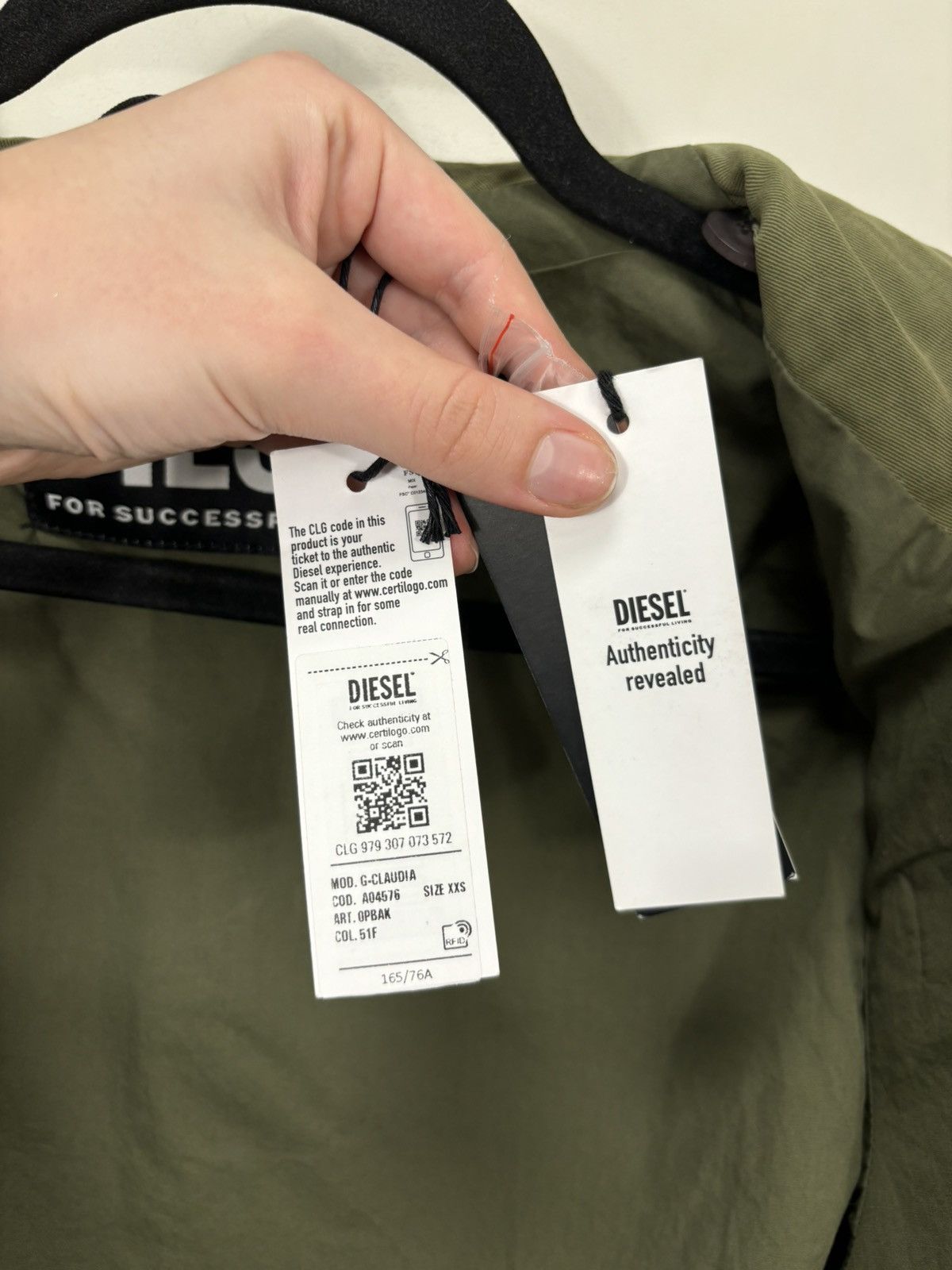 Diesel Diesel G-Claudia Giacca NWT Women’s Multipocket Olive Jacket Size XXS / US 00 / IT 34 - 16 Thumbnail