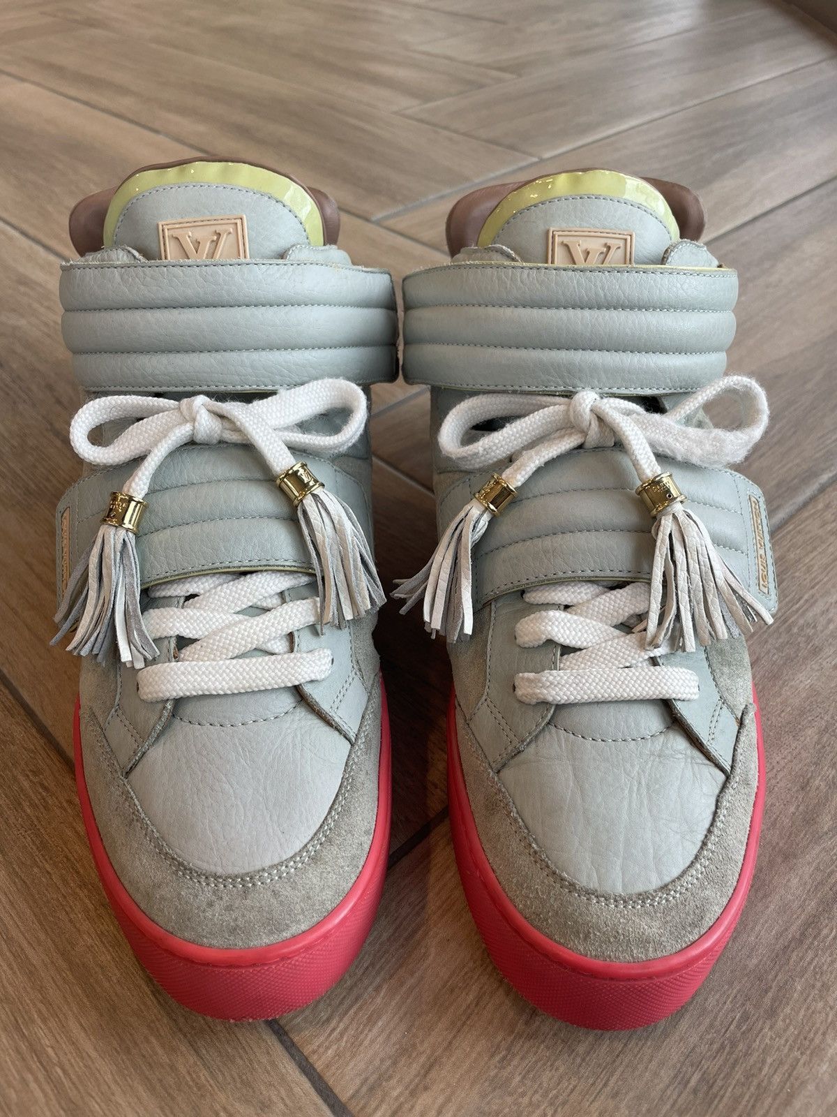 Used Louis Vuitton Kanye West Jaspers LV Sz 7 US 8 Patchwork Zen