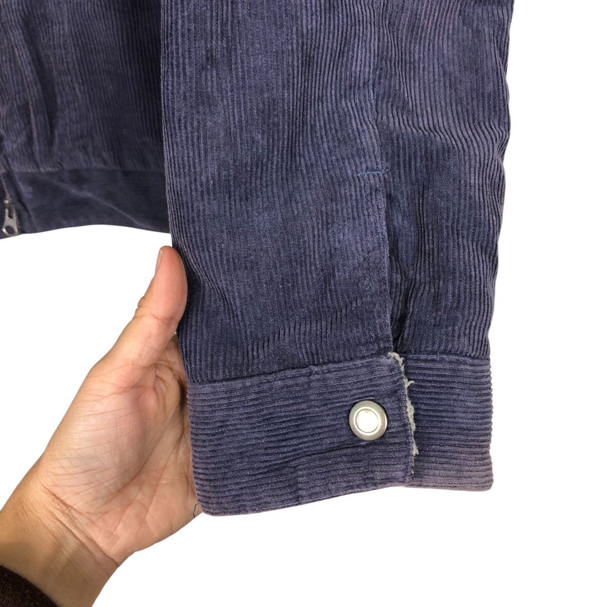 Issey Miyake Vintage Biker Corduroy Jacket Madison Walker Sherpa Blanket Size US L / EU 52-54 / 3 - 10 Thumbnail