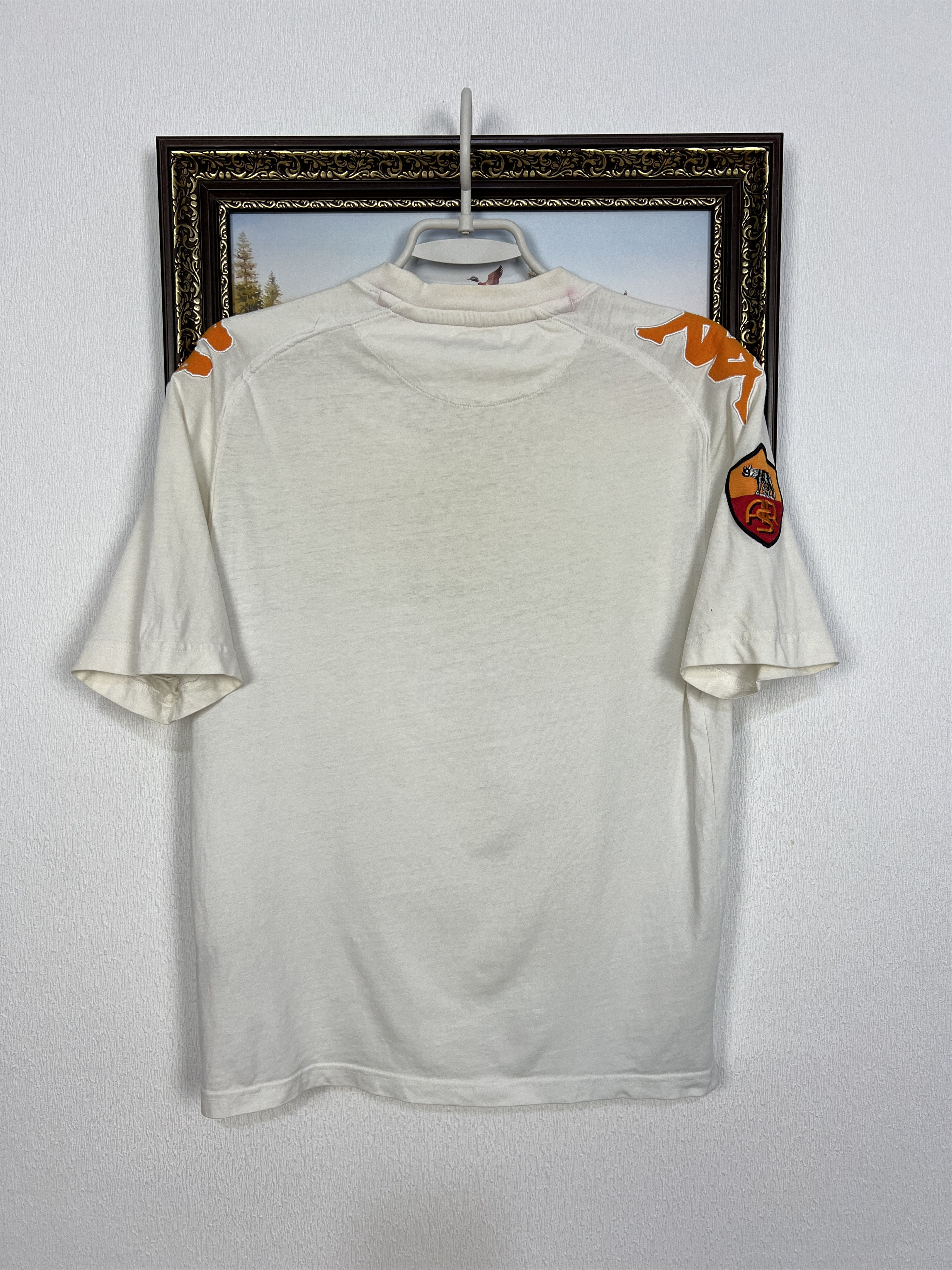 Kappa Vintage AC Roma Football Train Shirt Soccer White Maglia Size US S / EU 44-46 / 1 - 11 Thumbnail
