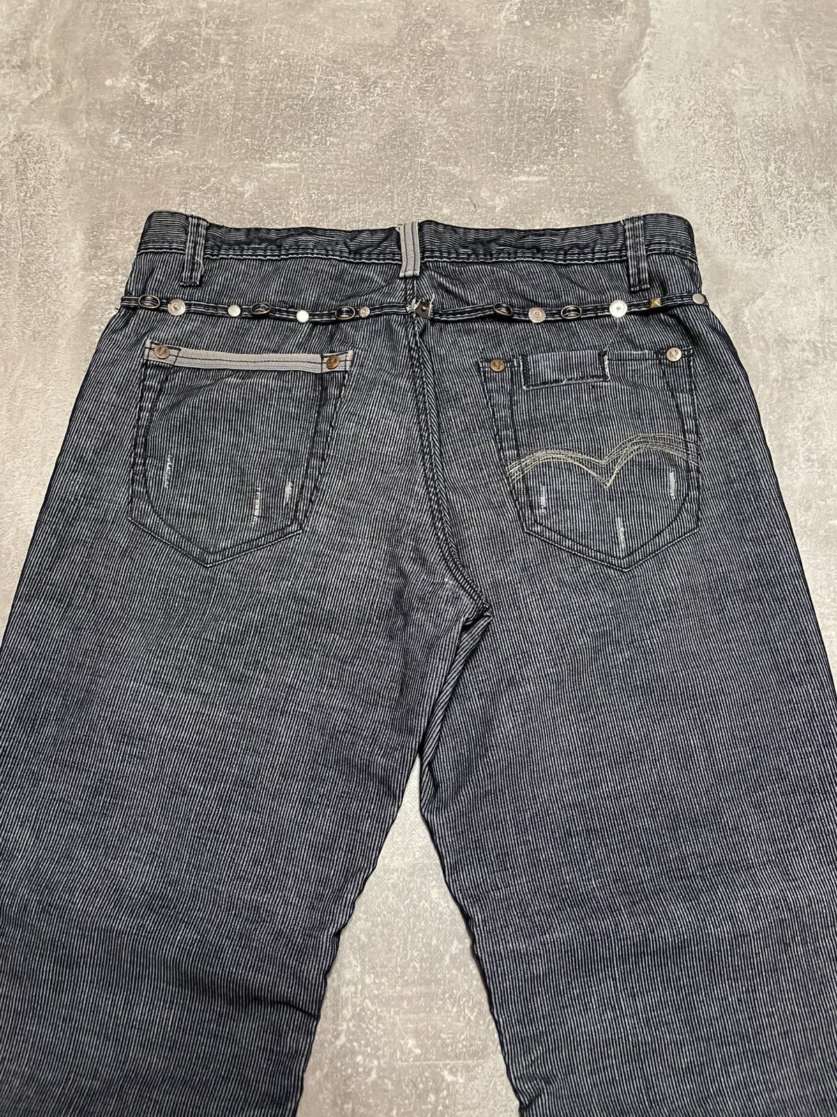 Affliction Vintage Reactive Avant Garde Studded Buggy Pants Y2K Size US 34 / EU 50 - 2 Thumbnail