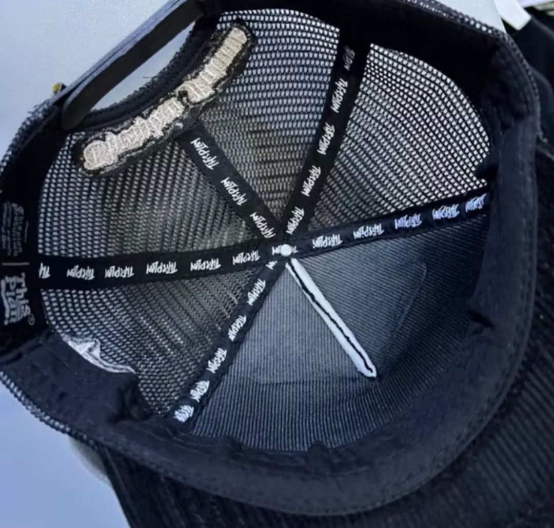 Japanese Brand Thisplan garage net full black corduroy cap Size ONE SIZE - 3 Thumbnail