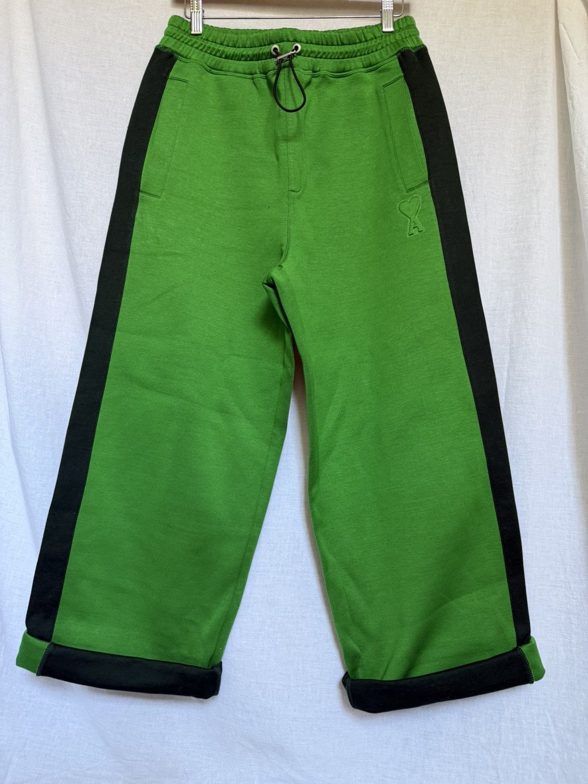 AMI Green Ami De Cœur Lounge Pants Size US 30 / EU 46 - 1 Thumbnail