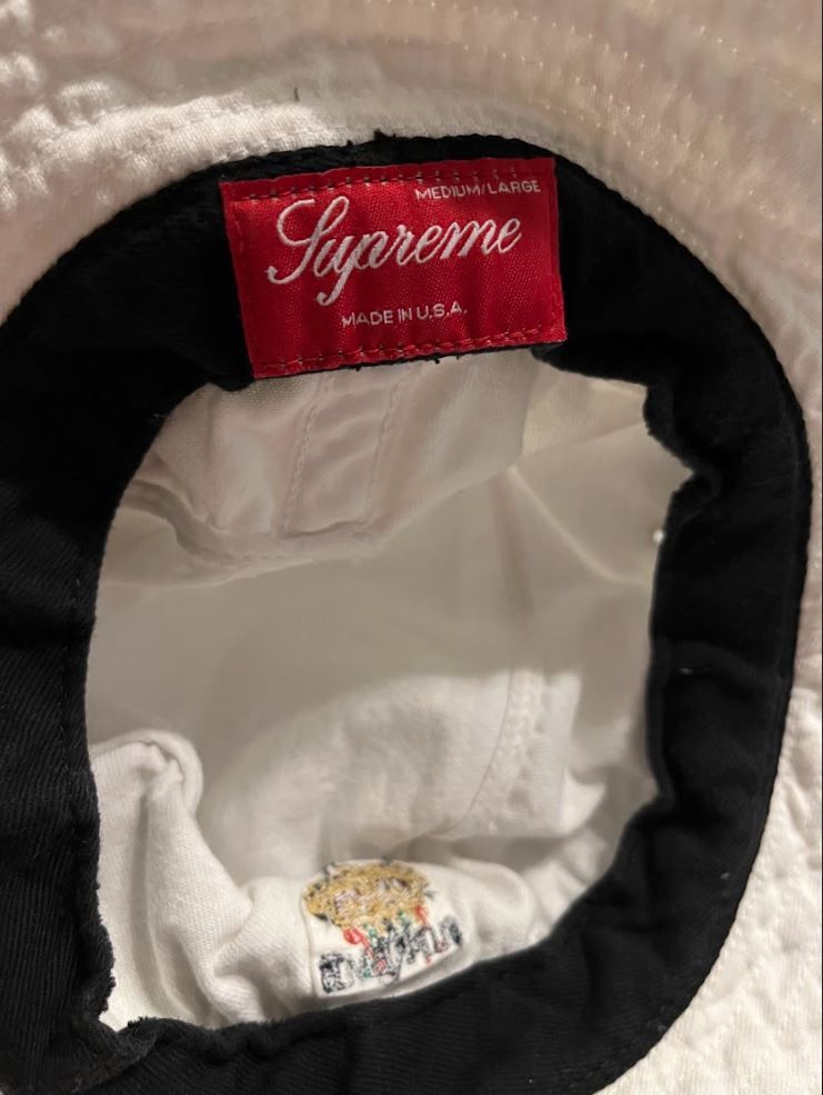 Supreme White Crown Denim Crusher M/L