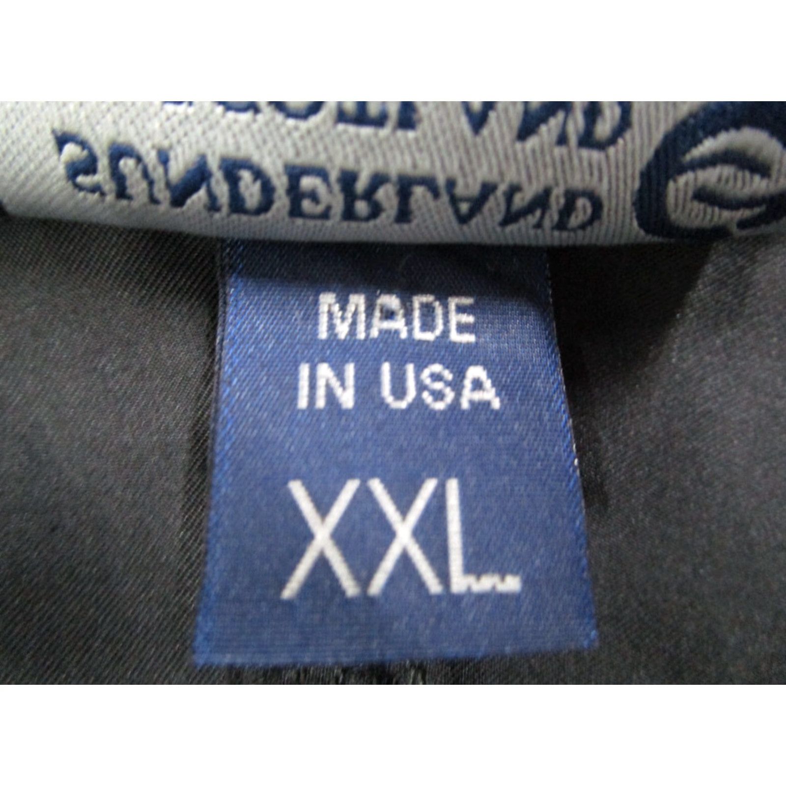 Vintage Sunderland of Scotland Mens Jacket Windbreaker 2XL Black Short Sleeve Pullover Embroidered Logo Golf Pockets USA Size US XXL / EU 58 / 5 - 3 Thumbnail