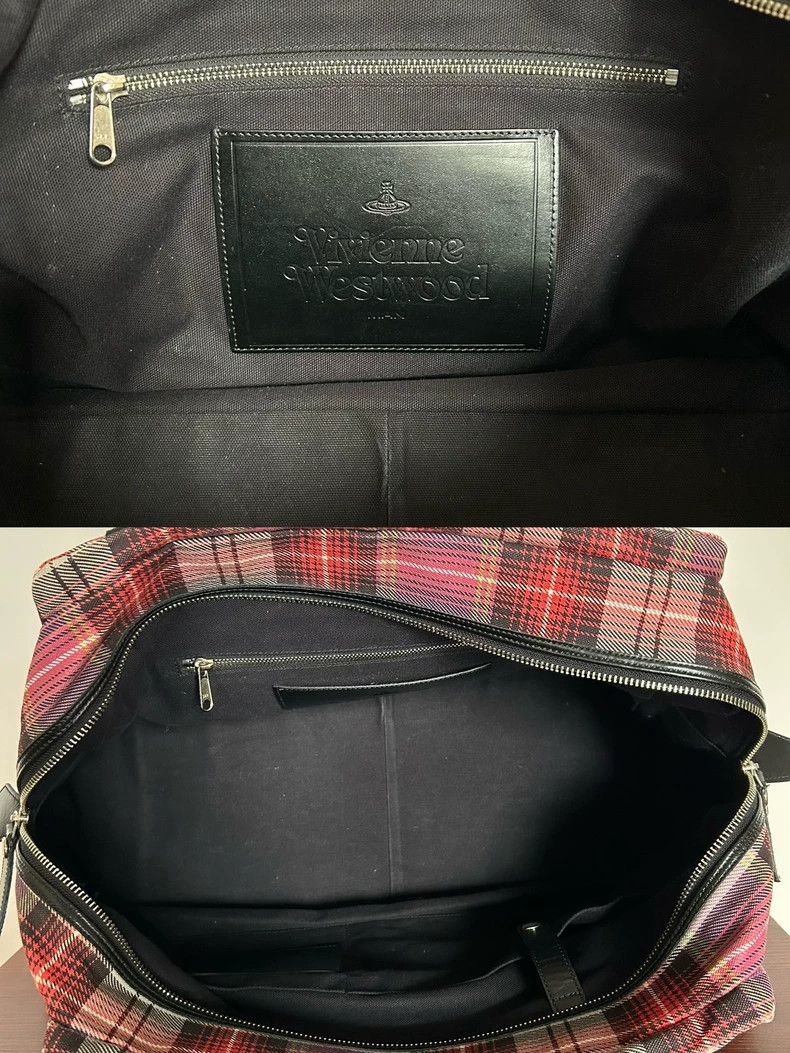 Vivienne Westwood Vivienne Westwood Purple checkered bag, single shoulder ba Size ONE SIZE - 9 Thumbnail