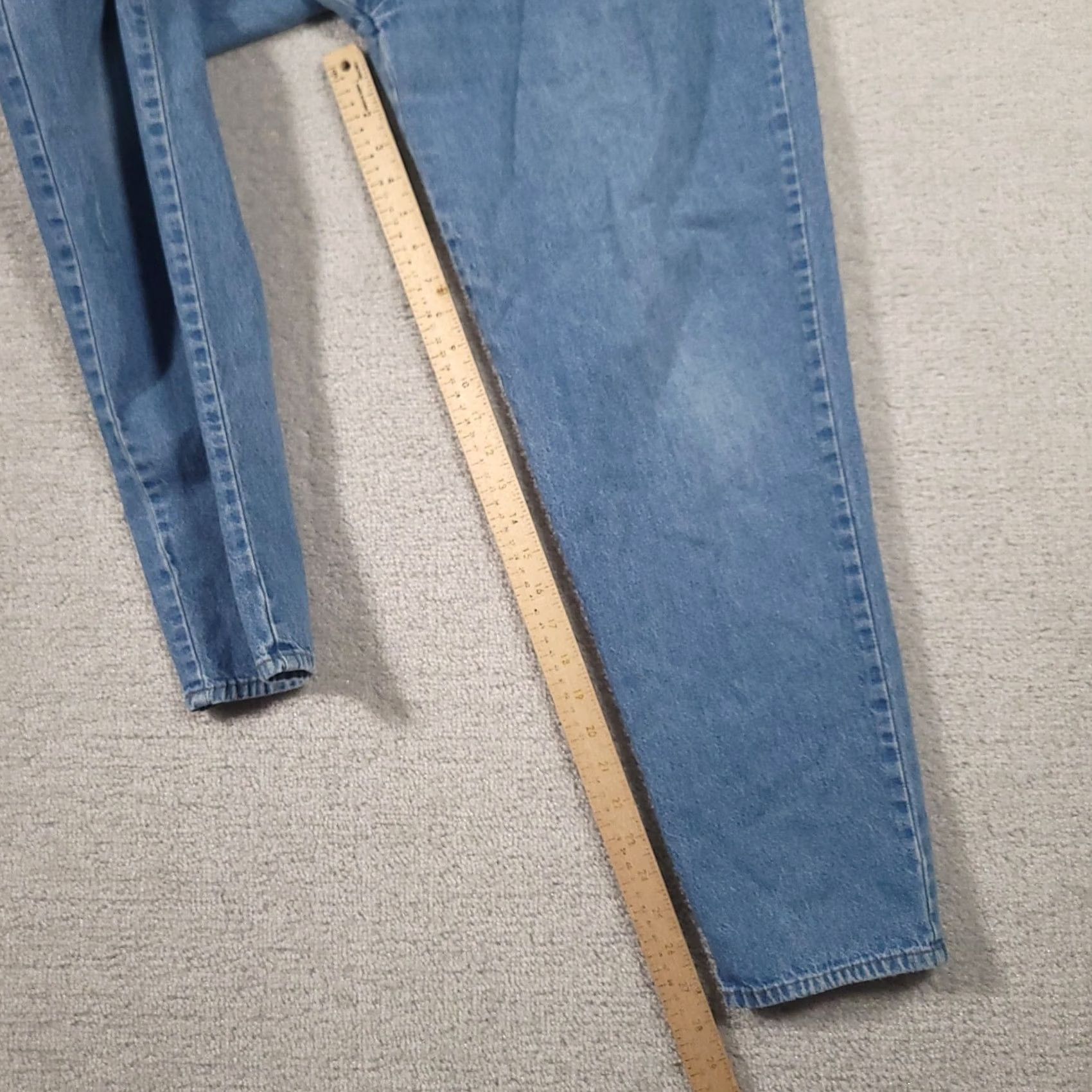 Vintage VINTAGE Cabin Creek Pull On Jeans Blue Elastic Waist Straight Leg Women 10 Size 32" / US 10 / IT 46 - 4 Thumbnail