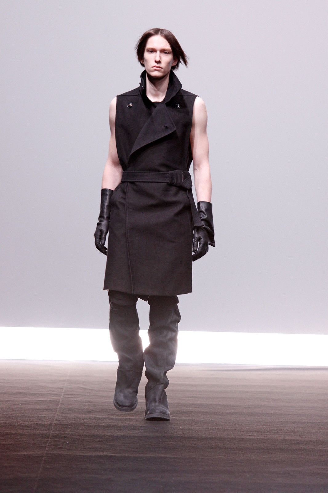Rick Owens Rick Owens AW09 Double Breasted Belted Crust Cotton Coat Size US S / EU 44-46 / 1 - 21 Thumbnail