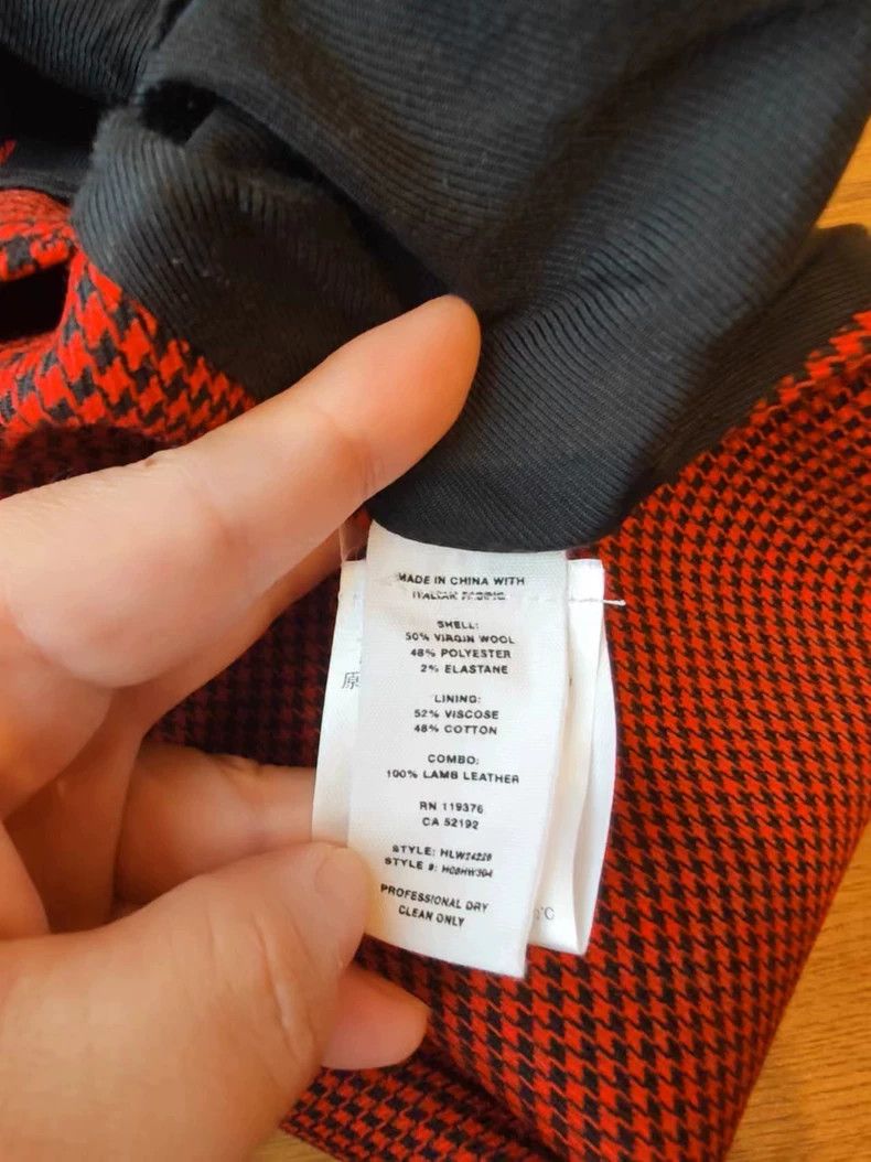 Helmut Lang HELMUT LANG size0 Red checkered dress Size 26" / US 2 / IT 38 - 5 Thumbnail