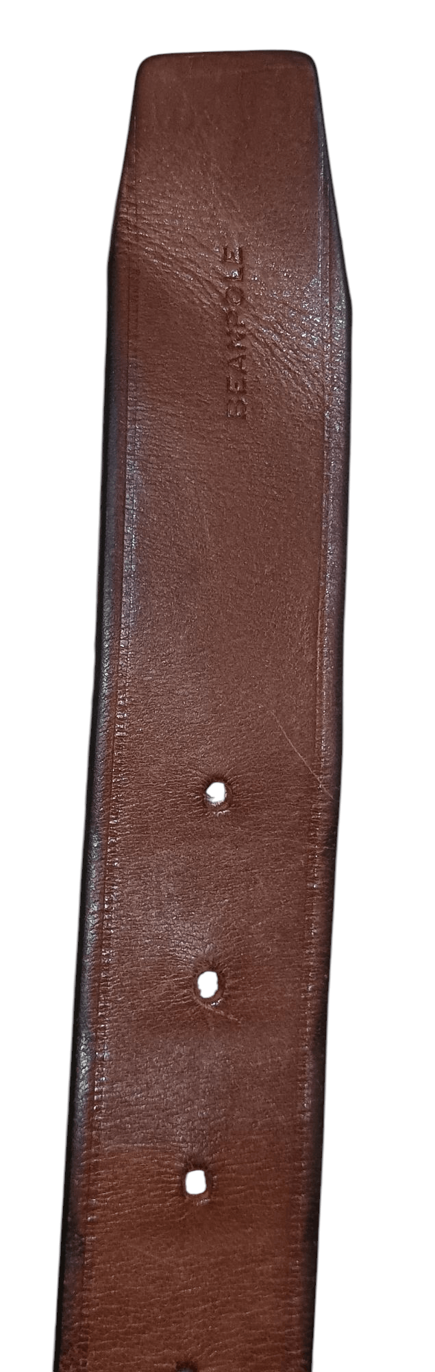 BEANPOLE × Leather × Vintage BEANPOLE ENGRAVED LOGO LEATHER BELT Size 34 - 5 Thumbnail
