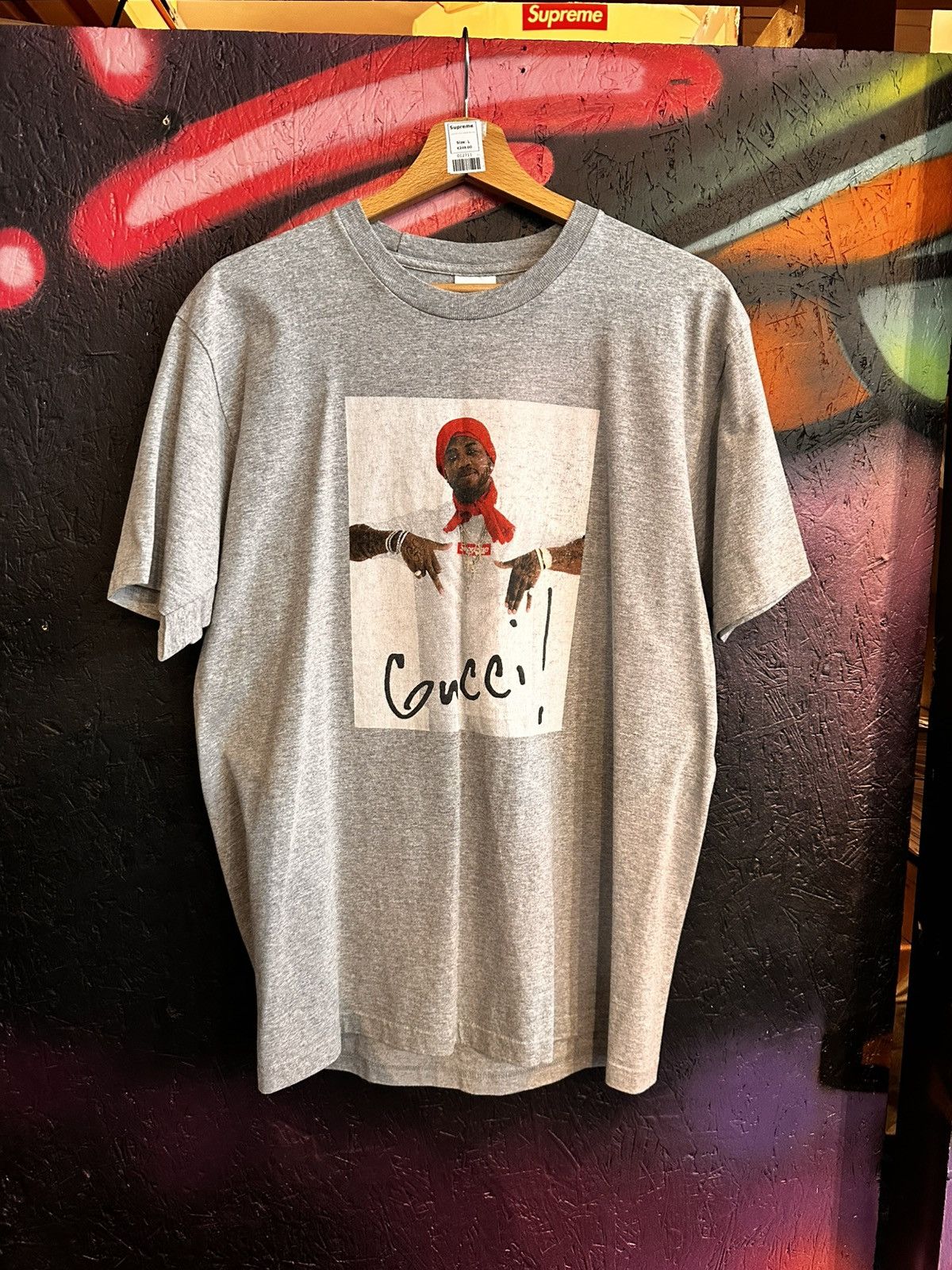Supreme Supreme Gucci Mane T grey Size US L / EU 52-54 / 3 - 1 Thumbnail
