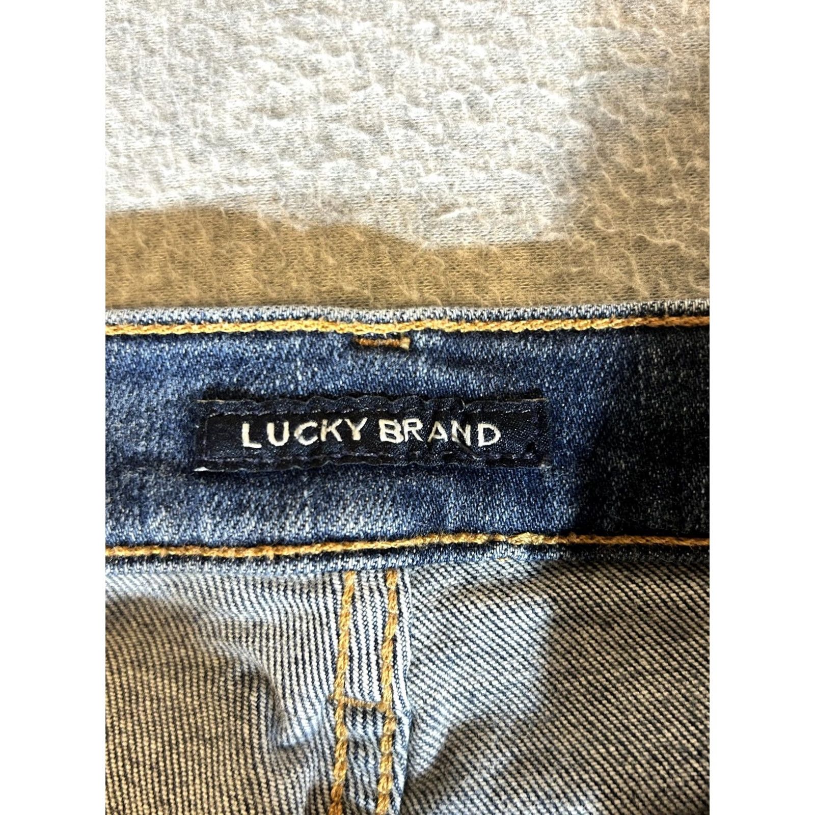 Lucky Brand Lucky Brand Jeans Mens 121 Slim Stretch Straight Blue Denim Medium Wash 31x30 Size US 31 - 6 Thumbnail