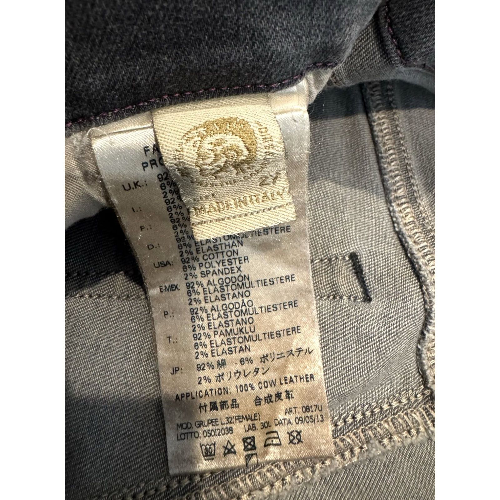 Diesel DIESEL Grupee Jeans Womens 27x32 Denim Super Slim Skinny Fit Low Waist Pants Size 27" / US 4 / IT 40 - 5 Thumbnail