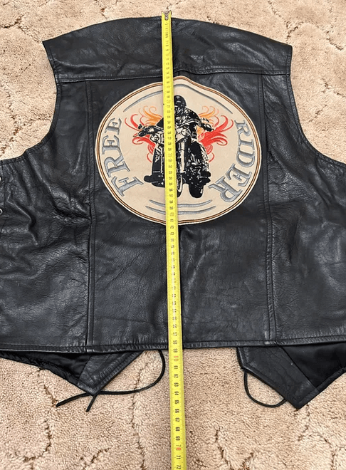 Other Men's leather biker vest FREE RIDER Size US M / EU 48-50 / 2 - 5 Thumbnail