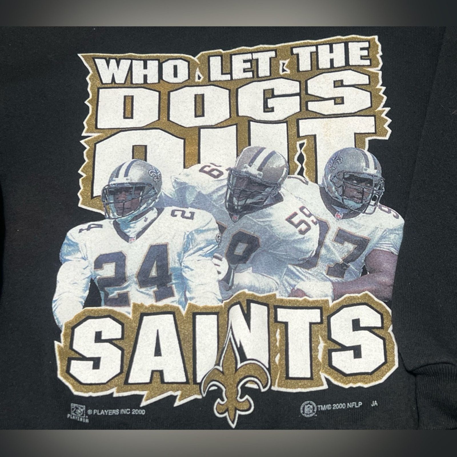 Tultex Vintage Saints Sweatshirt "Who Let The Dogs Out" Youth M Size US S / EU 44-46 / 1 - 3 Thumbnail