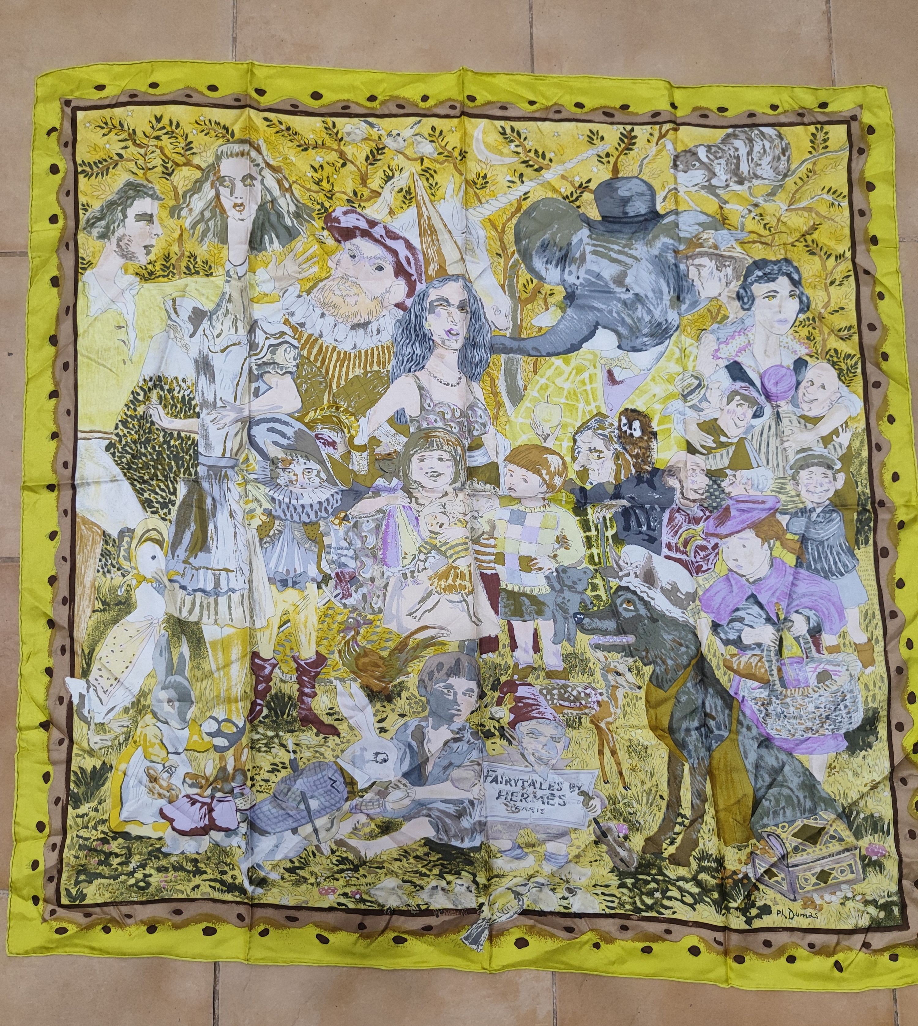 Hermes Hermes - (Fairytales) 90 cm silk scarf Size ONE SIZE - 1 Thumbnail
