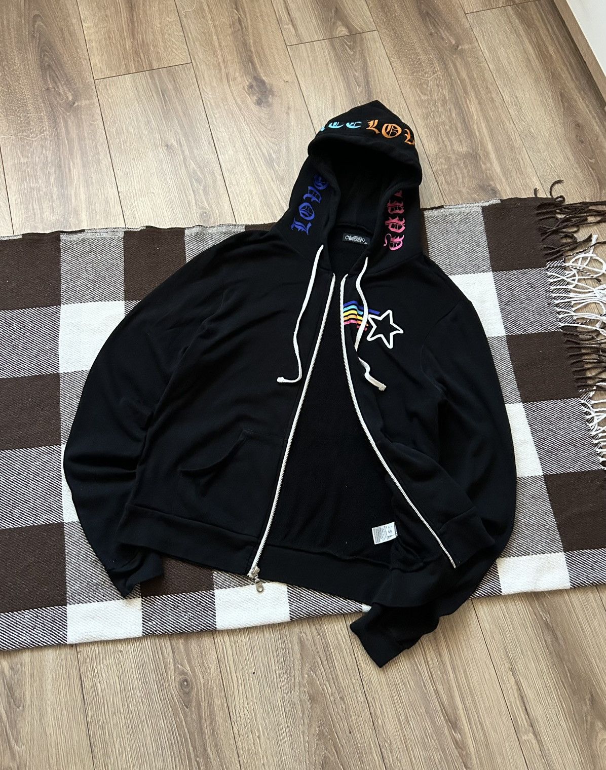 Vintage Ed hardy style big logo light zip-hoodies mens Size US S / EU 44-46 / 1 - 3 Thumbnail