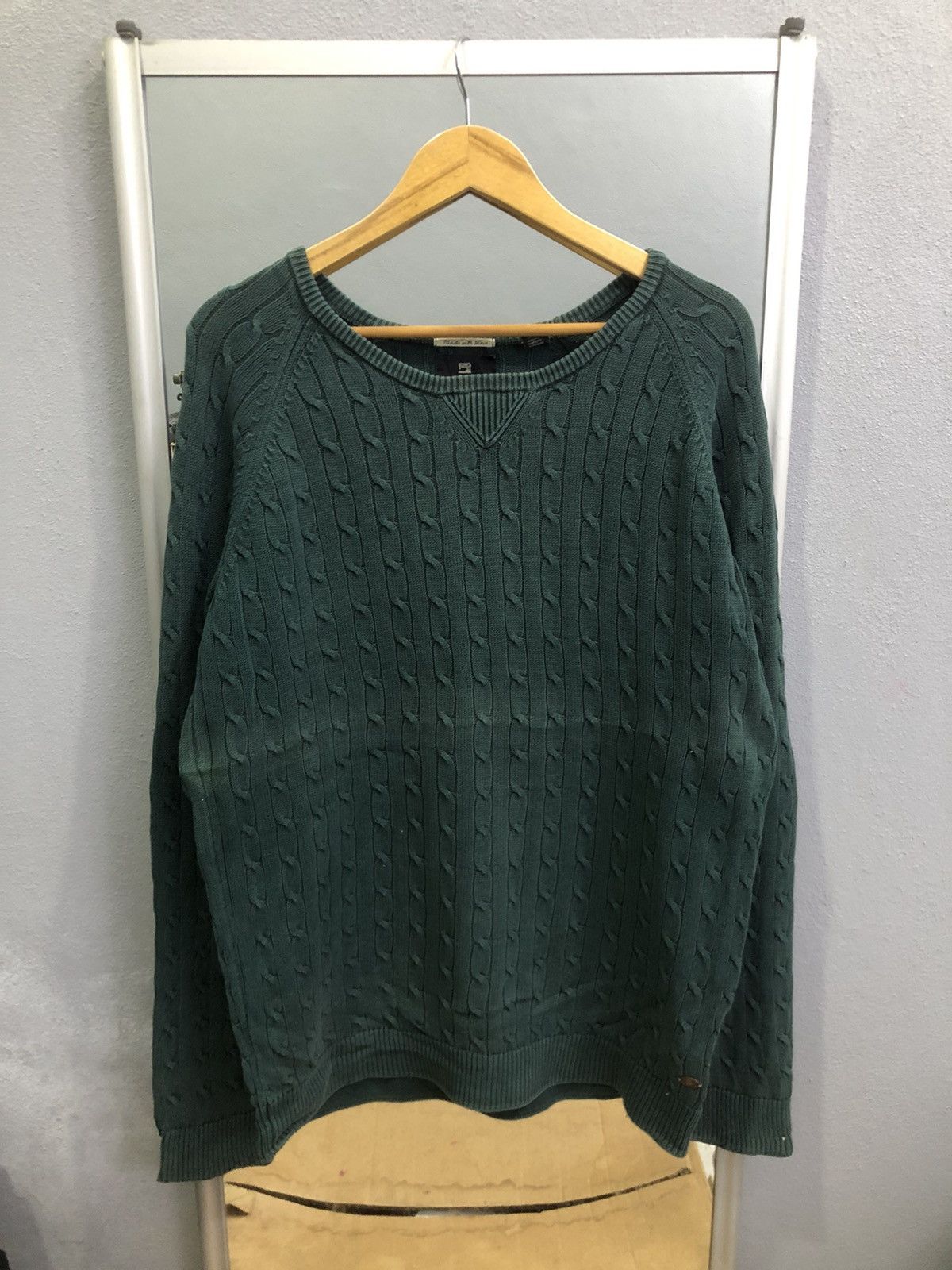 Scotch & Soda Scotch & Soda Classic Cable Knit Sweater Suede Elbows Size US XL / EU 56 / 4 - 2 Thumbnail
