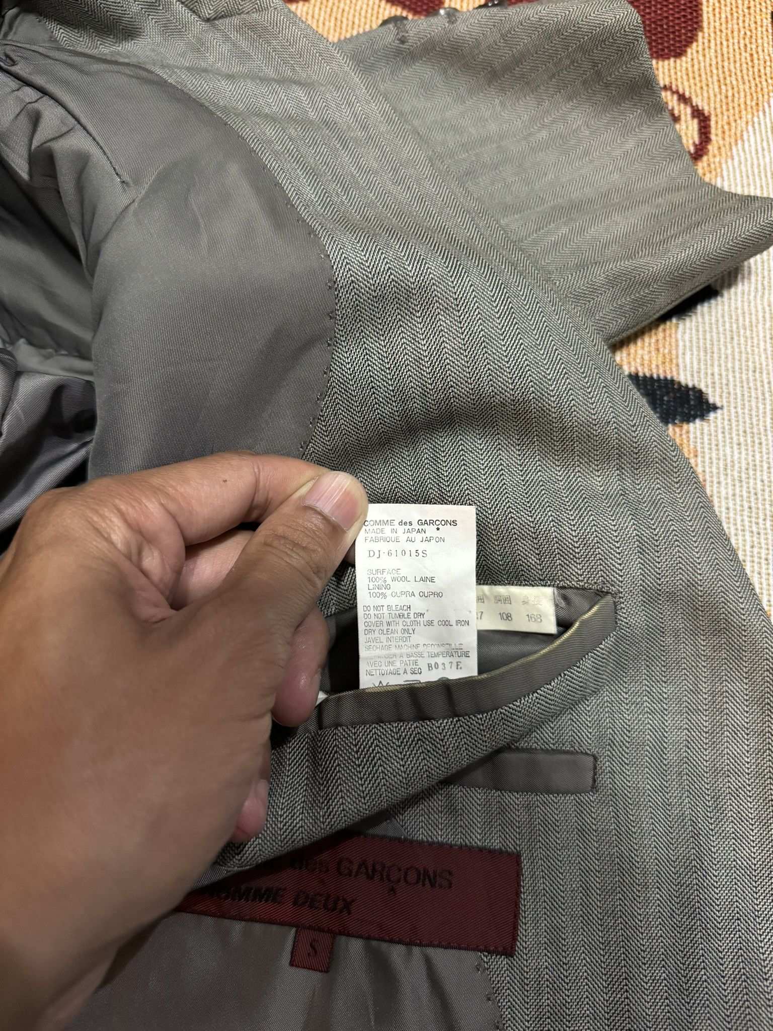 Comme des Garcons Homme Deux × Junya Watanabe × Vintage Vintage Comme Des Garcons Homme Deux Suit Size 42S - 4 Thumbnail