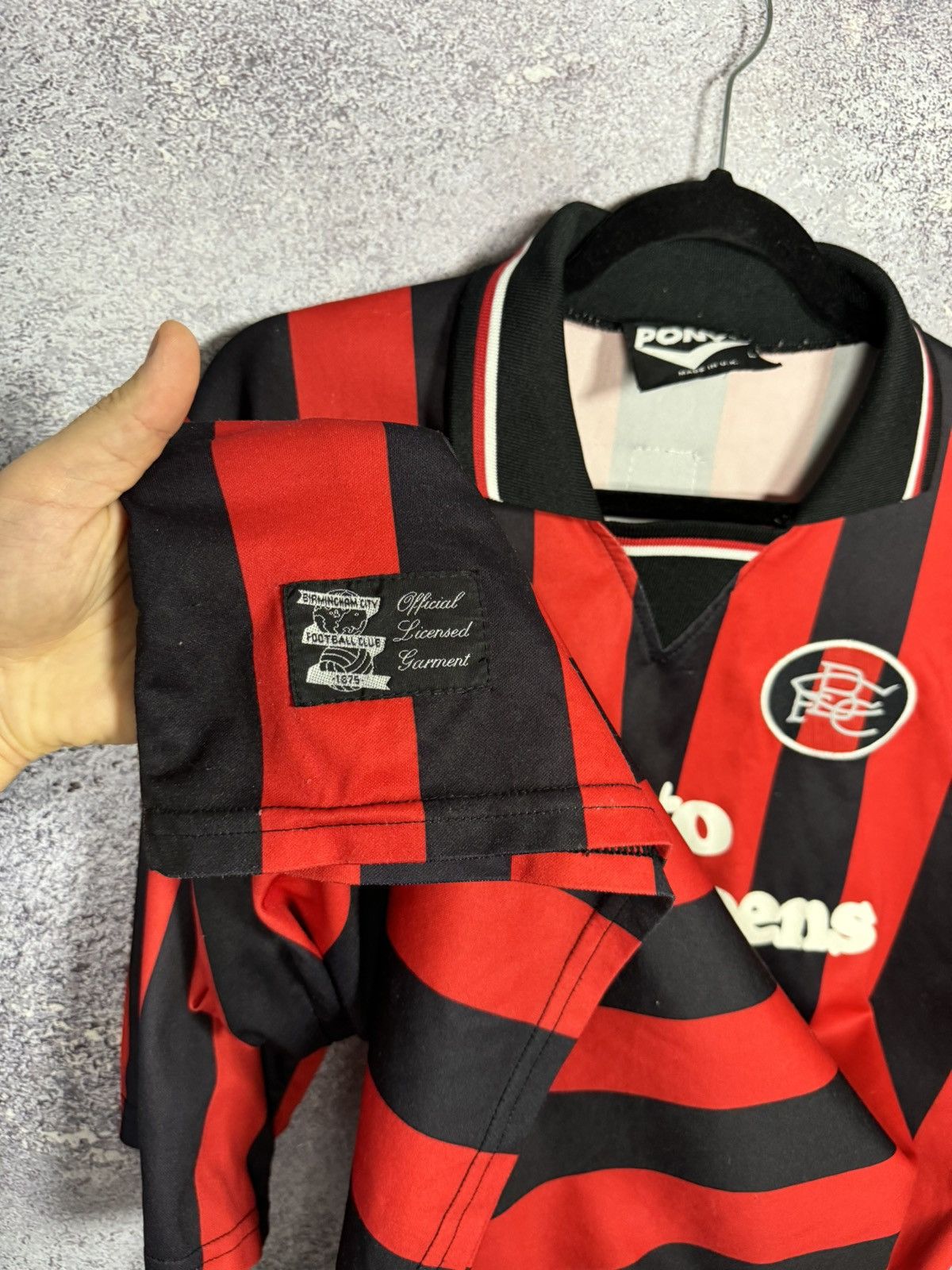 PONY × Vintage 90’s Vintage Birmingham City 1996/97 Pony Soccer Jersey Size US L / EU 52-54 / 3 - 8 Thumbnail