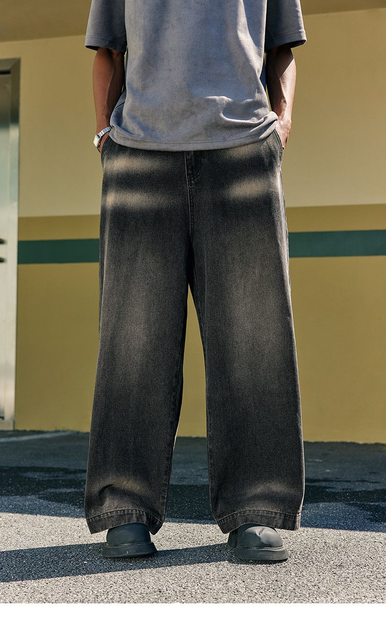 High Street Wide Leg Jeans Men
