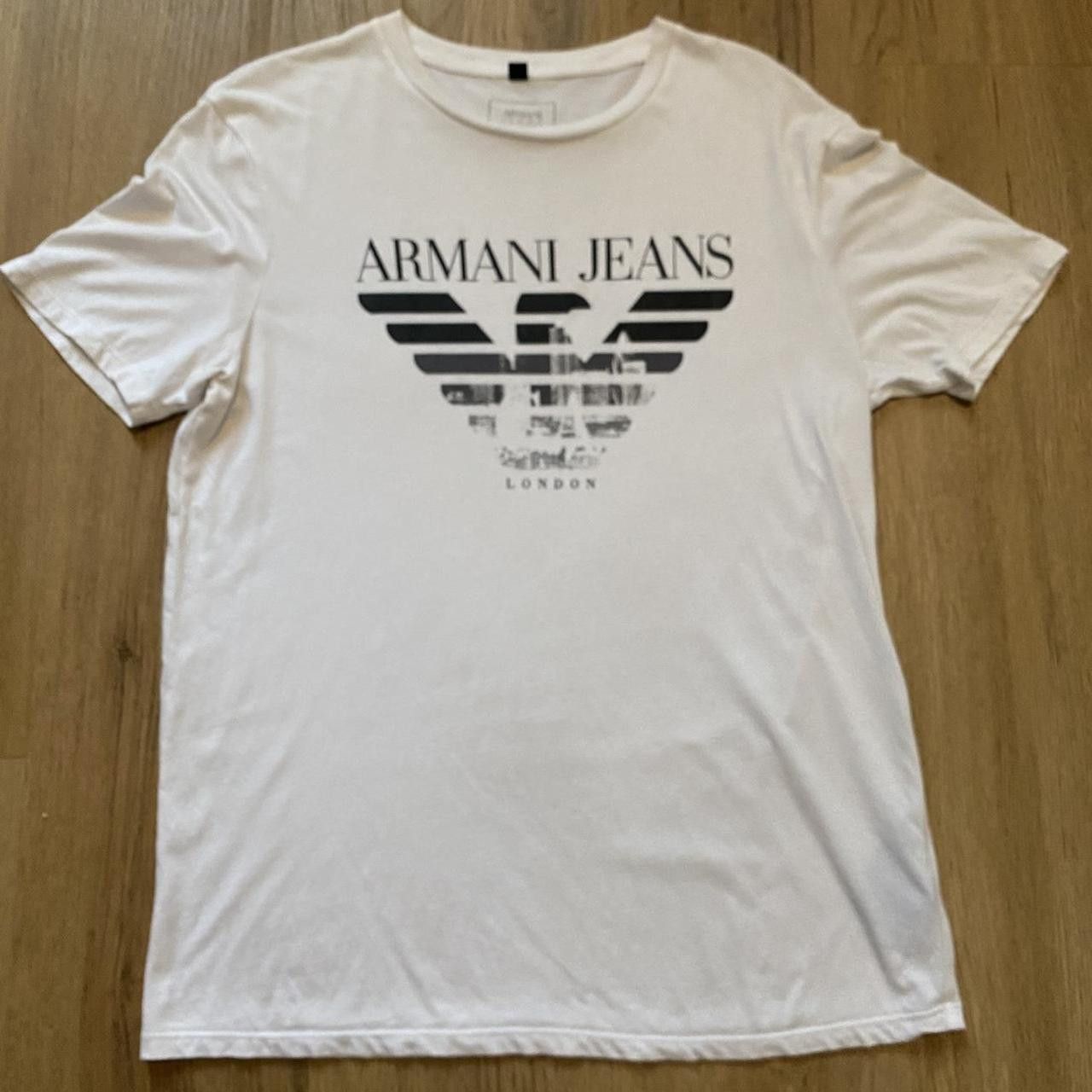 Giorgio Armani Armani Jeans London white t-shirt Sportswears Size US M / EU 48-50 / 2 - 2 Thumbnail