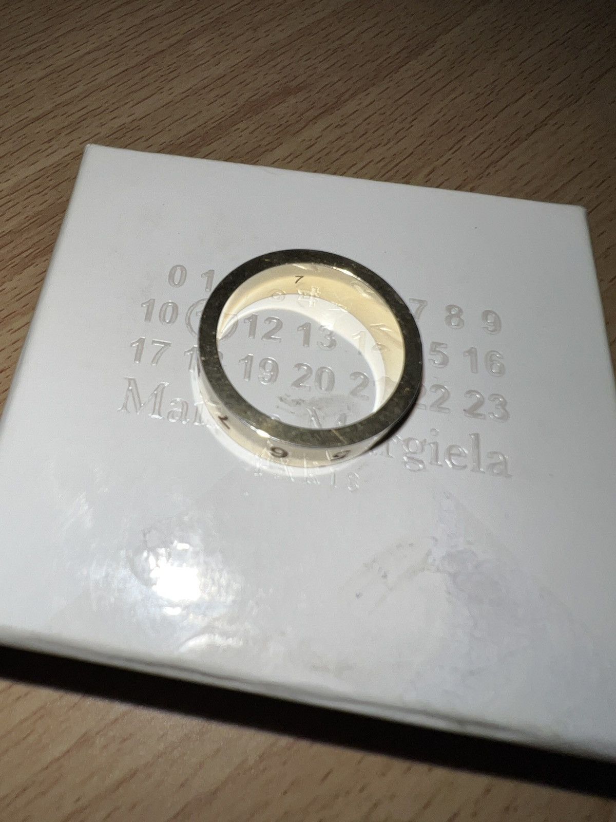 Maison Margiela Maison Margiela Gold Numbers Ring Size ONE SIZE - 9 Thumbnail