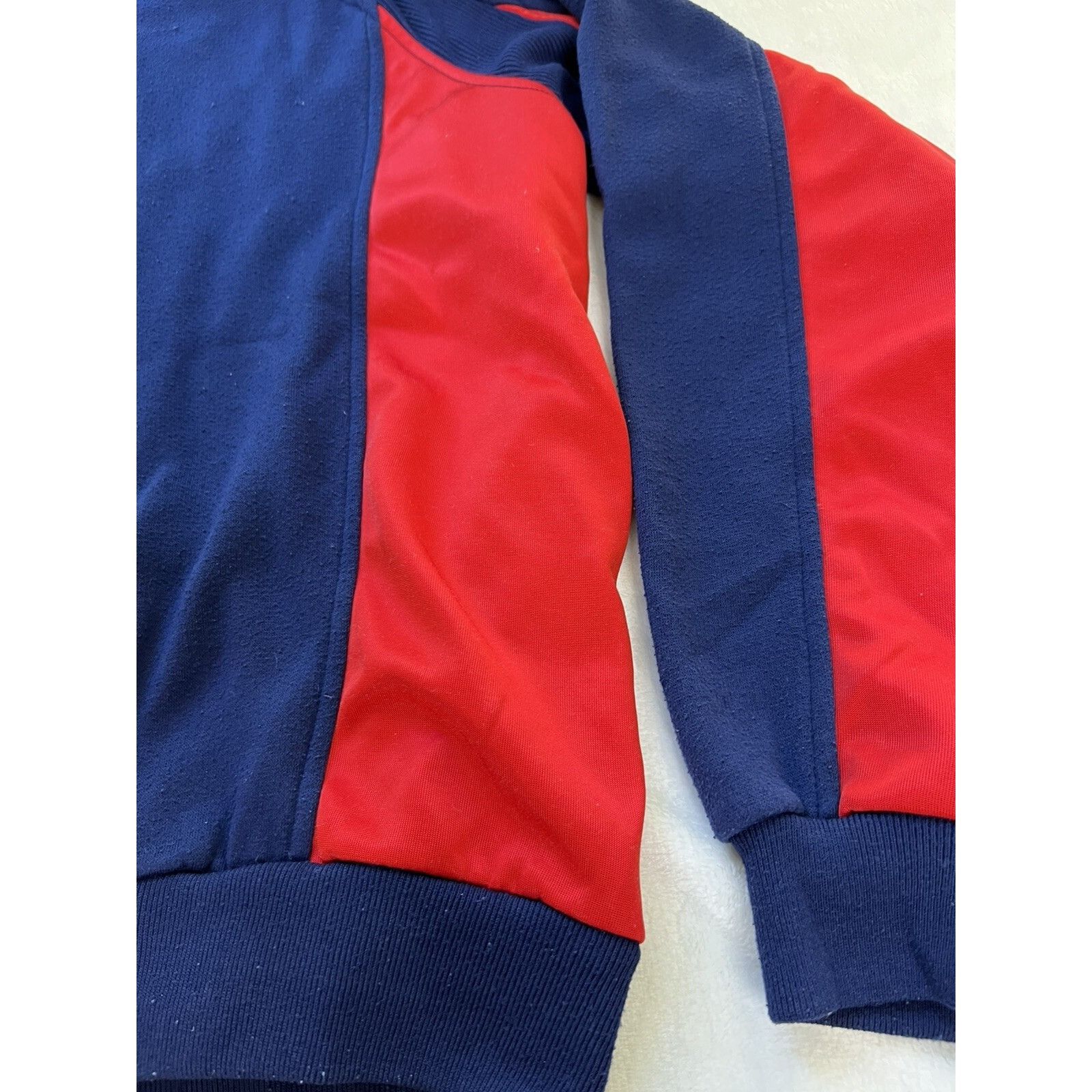 Nike Vintage 90s Nike Sweatshirt Sweater Full Zip Blue Red Gray T Size US M / EU 48-50 / 2 - 10 Thumbnail