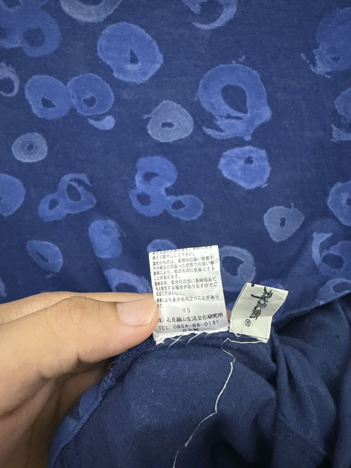 Y's Ys Shibori Indigo Boxy T Shirt Size US M / EU 48-50 / 2 - 3 Thumbnail