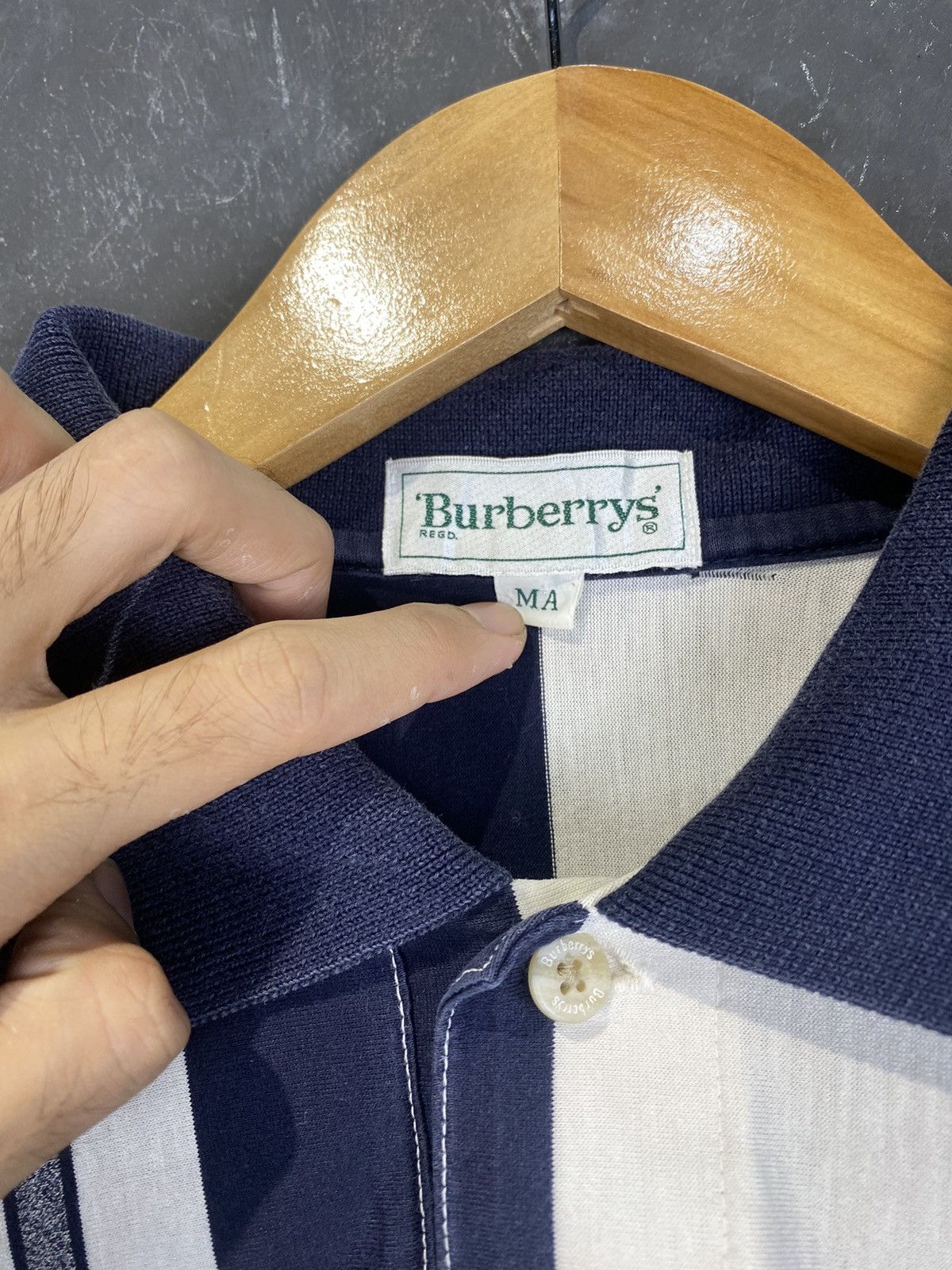 Burberry × Burberry Prorsum × Vintage Burberry Striped Polos Tee Size US M / EU 48-50 / 2 - 4 Thumbnail