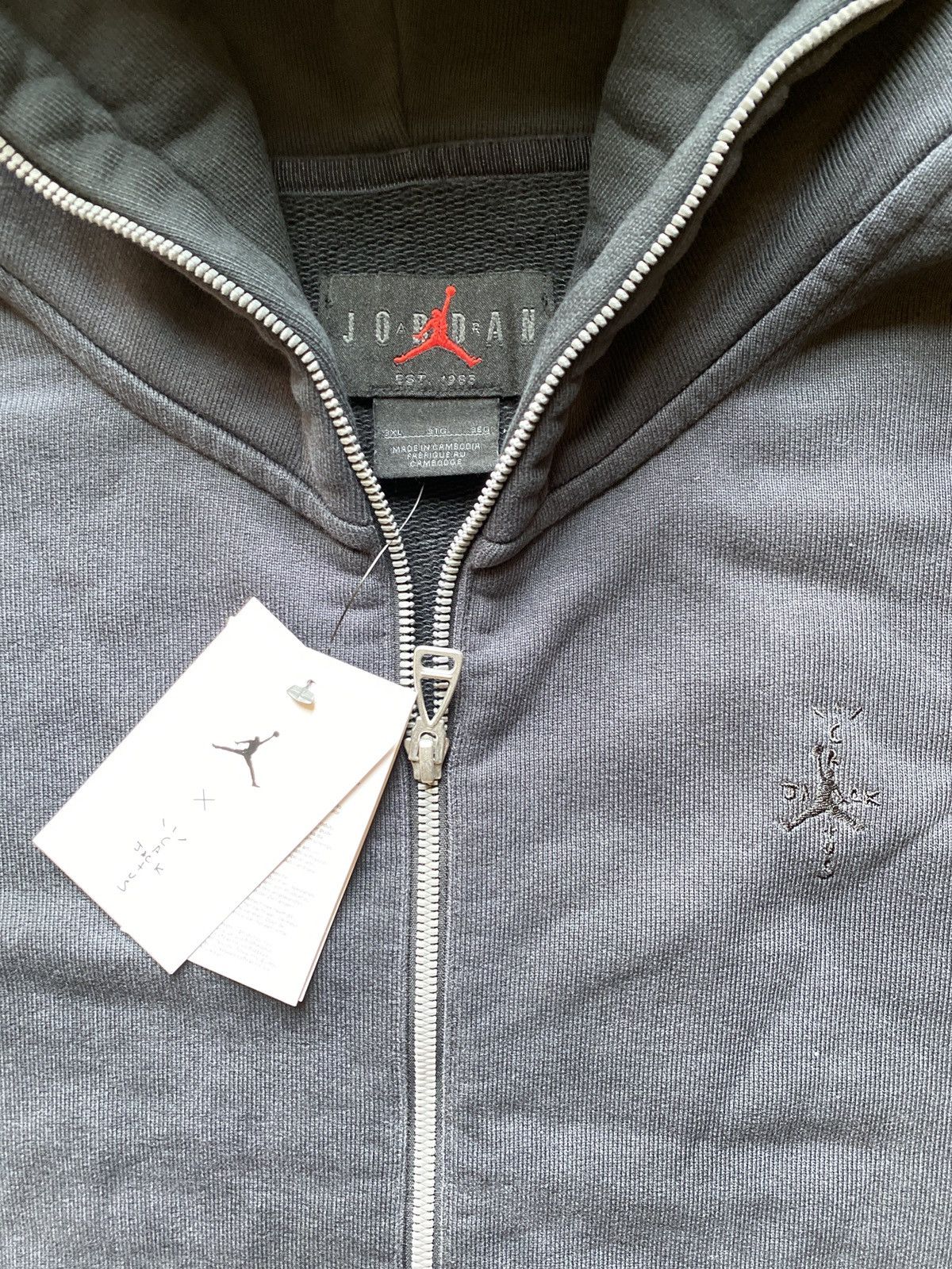 Jordan Brand × Nike × Travis Scott Travis Scott x Jordan x Nike Rare Zip Up Hoodie Sz XXXL Size US XXL / EU 58 / 5 - 8 Thumbnail