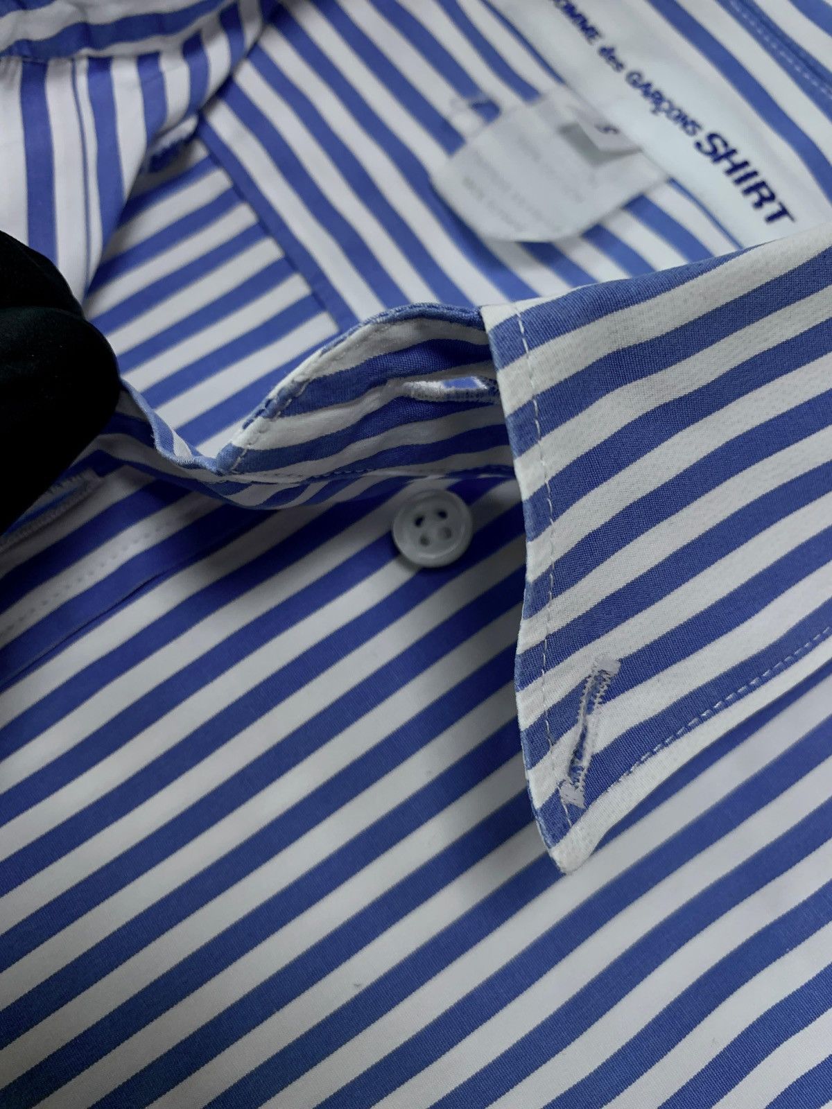Comme des Garcons SHIRT FREE IMPORT TAX Striped Ls Shirt Size US S / EU 44-46 / 1 - 5 Thumbnail
