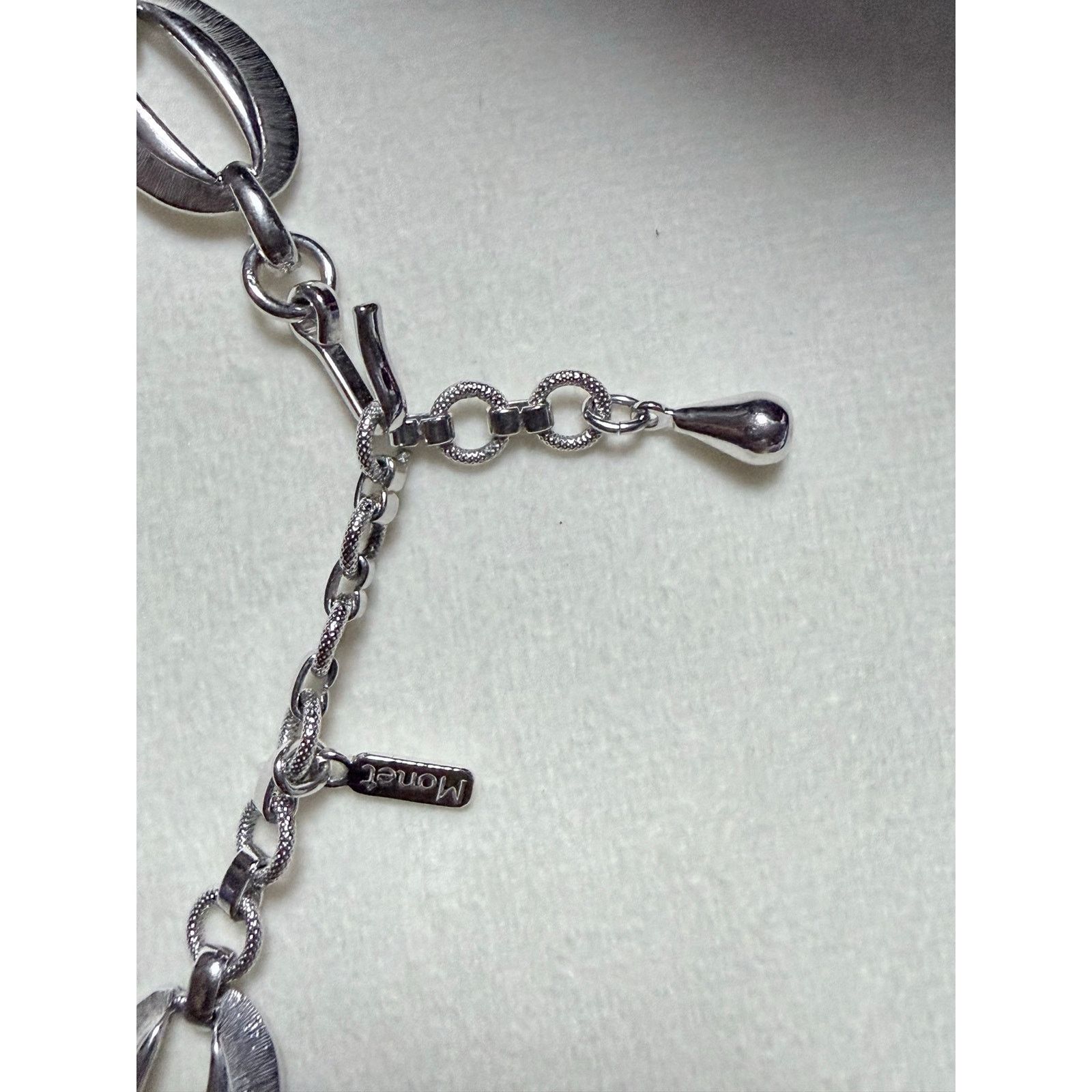 Monet Vintage Monet Silver Tone Link Necklace 17” 1978-88 Size ONE SIZE - 4 Thumbnail
