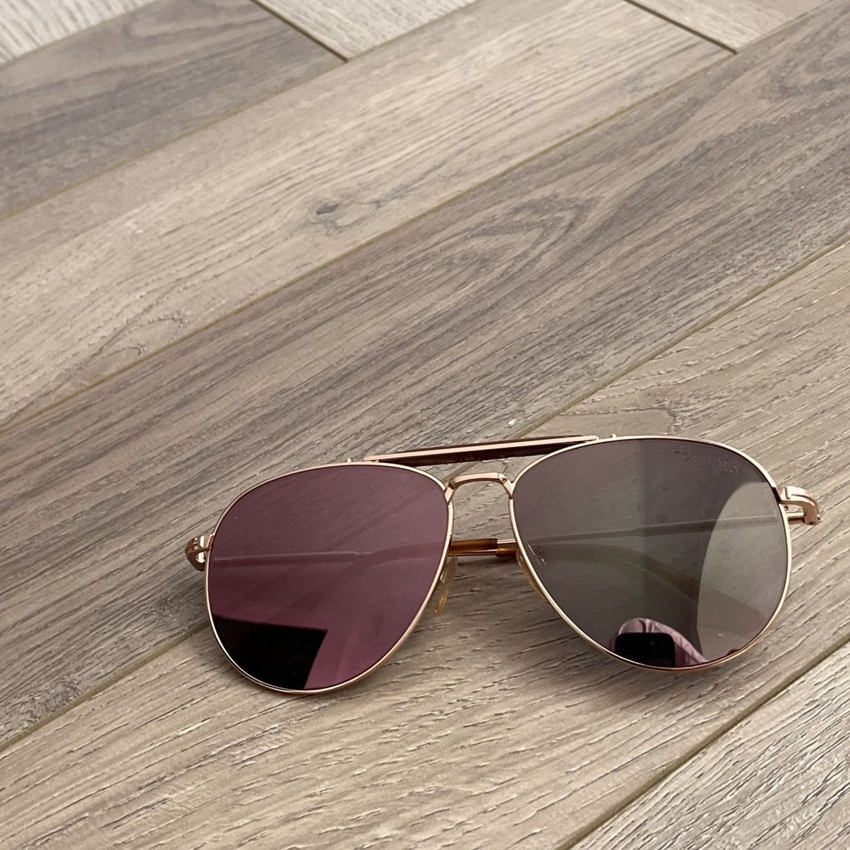 Tom Ford Tom Ford Aviator Sunglasses Rose Gold Size ONE SIZE - 15 Thumbnail