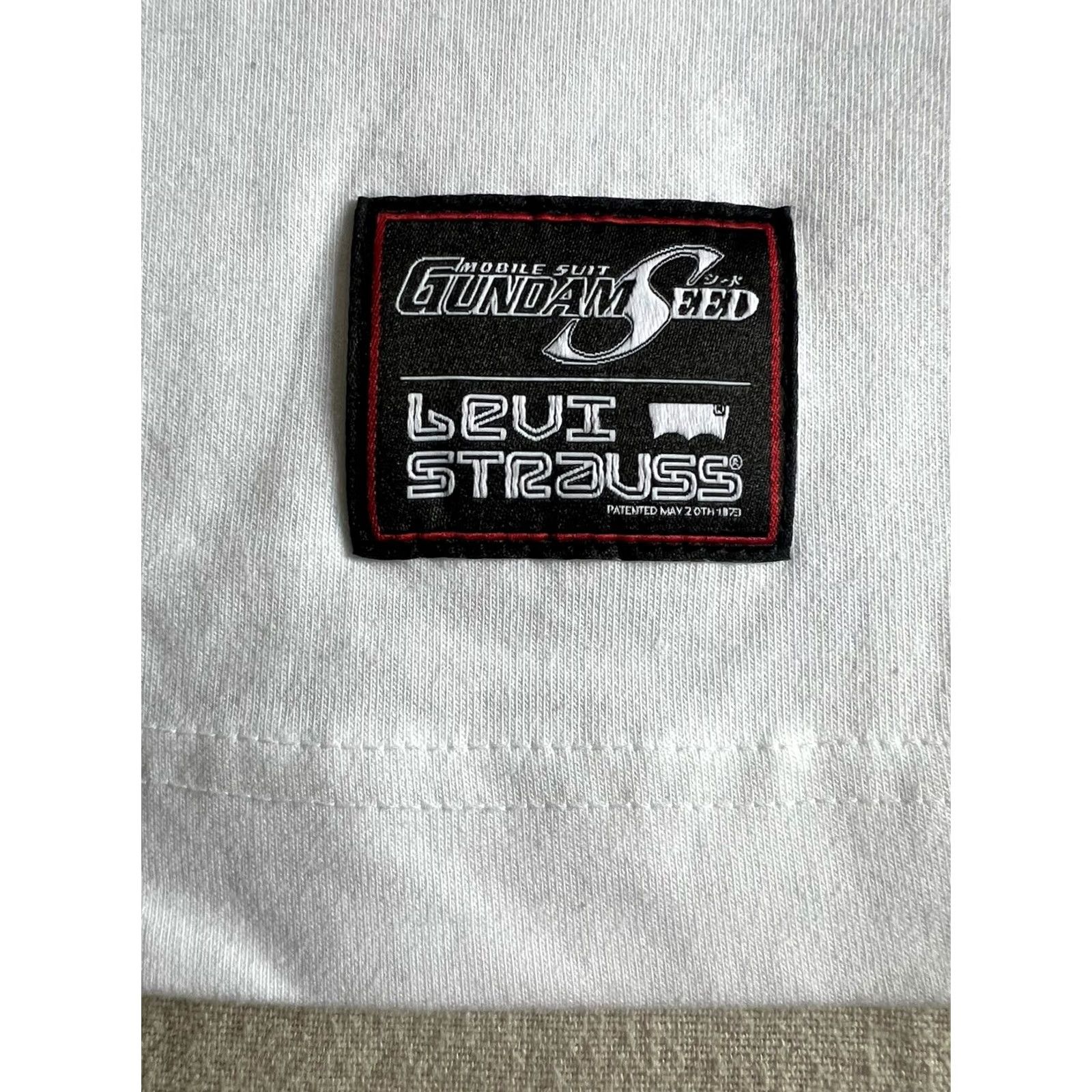 Levi's Levi’s Gundam Seed T-Shirt L-XL Ringer Anime Boxy Fit Rare Sold Out BNWT New Tag Size US L / EU 52-54 / 3 - 6 Thumbnail